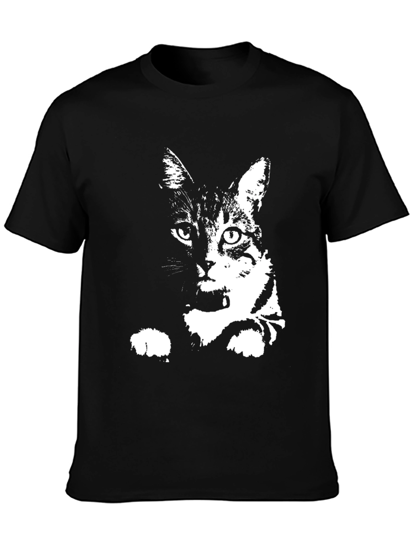 Cool Cat Graphic Black T-Shirt