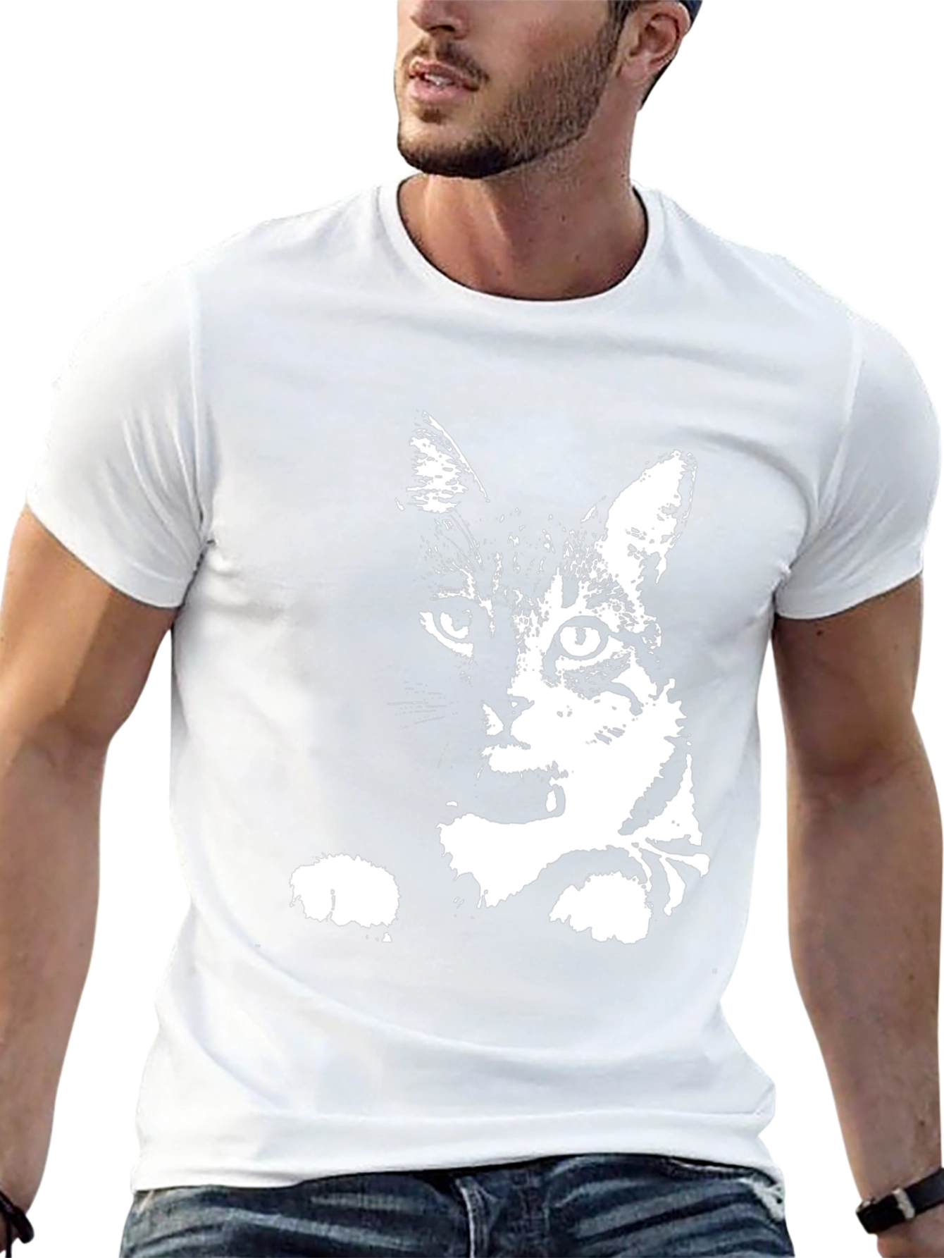 Cool Cat Graphic Black T-Shirt