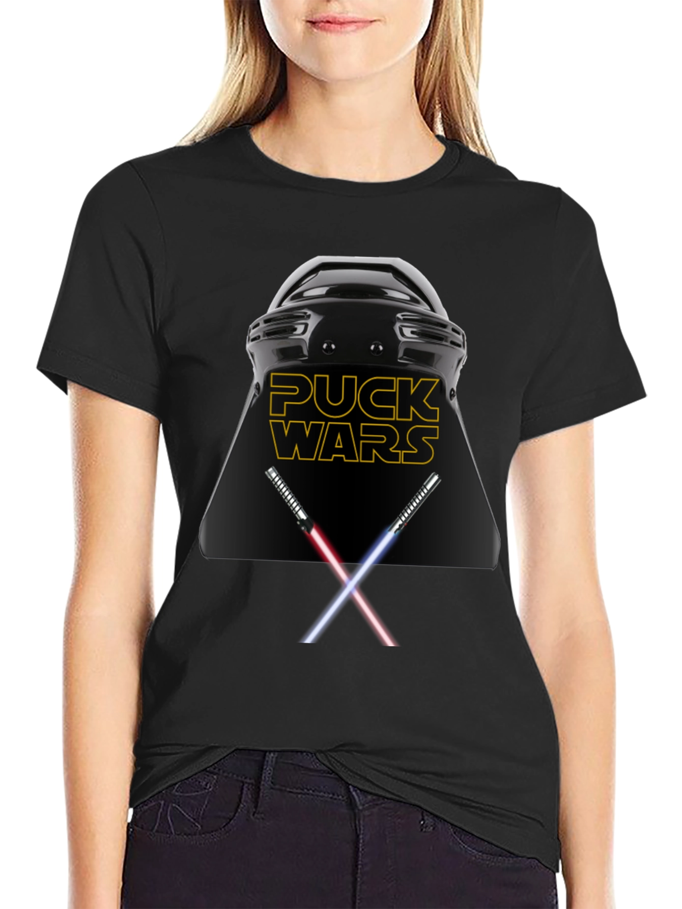 Puck Wars Graphic Tee - Black