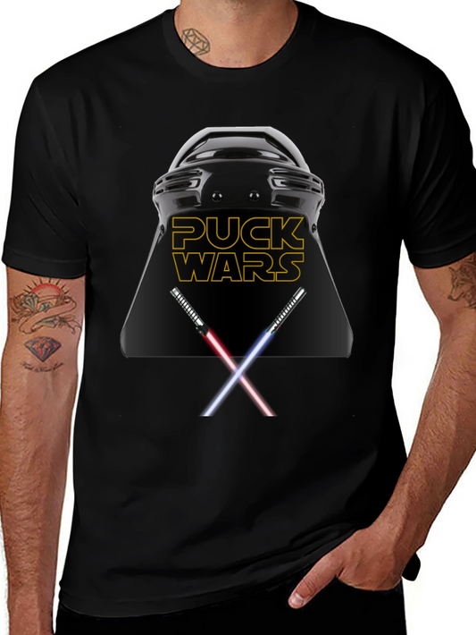 Puck Wars Graphic Tee - Black