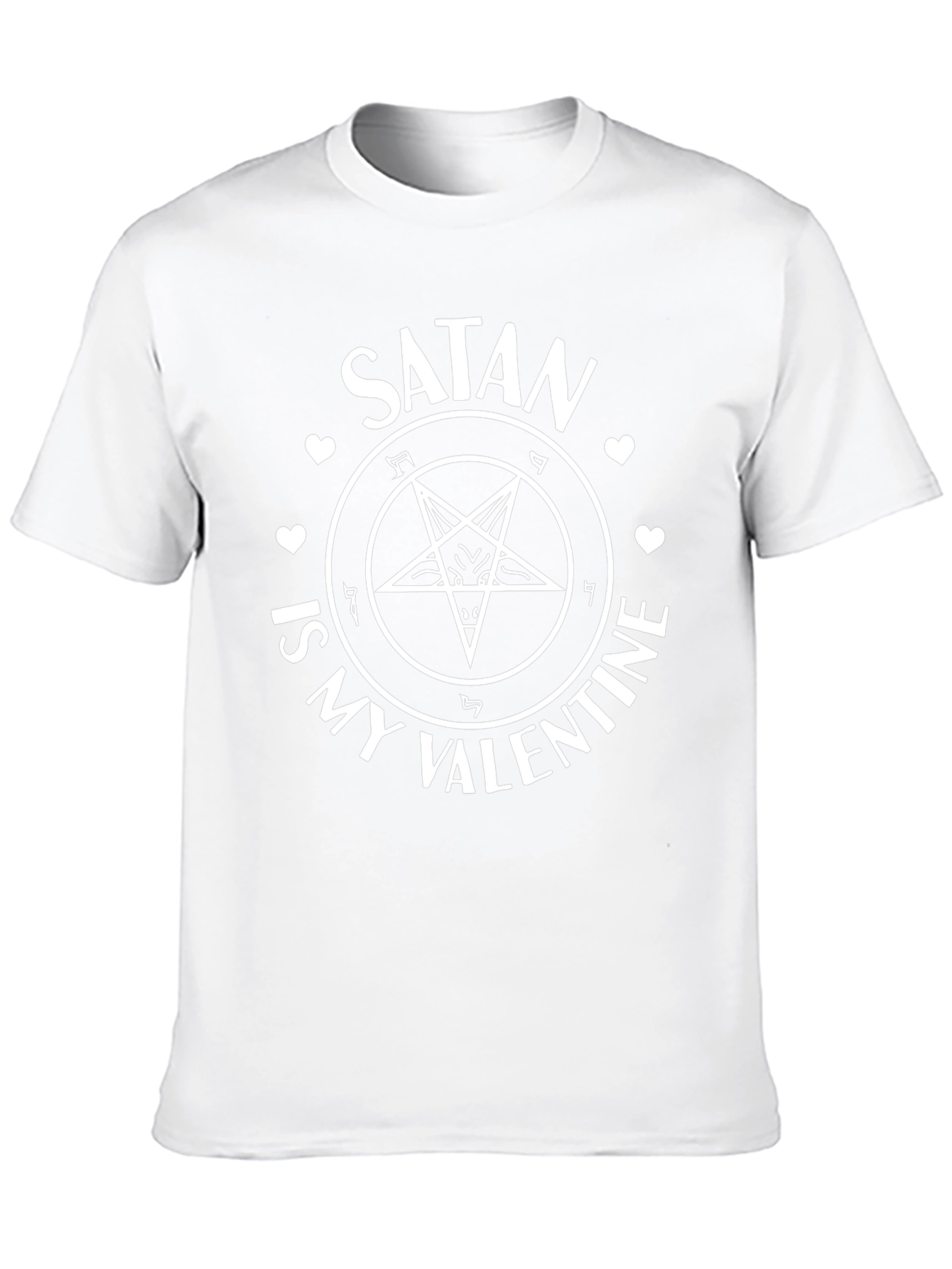 Satan is My Valentine T-Shirt - Black Graphic Tee