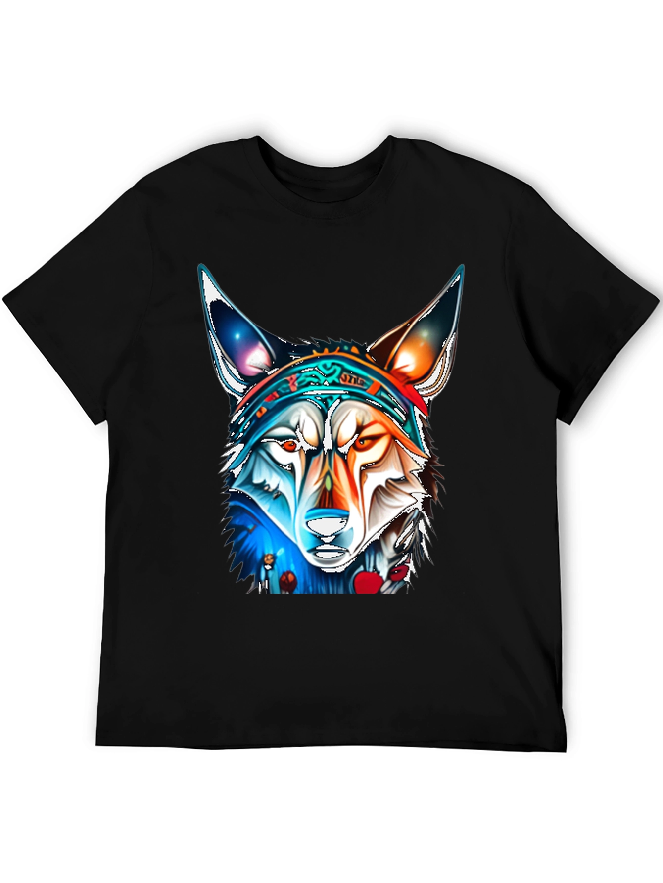 Wolf Graphic Tee - Vivid Art Print