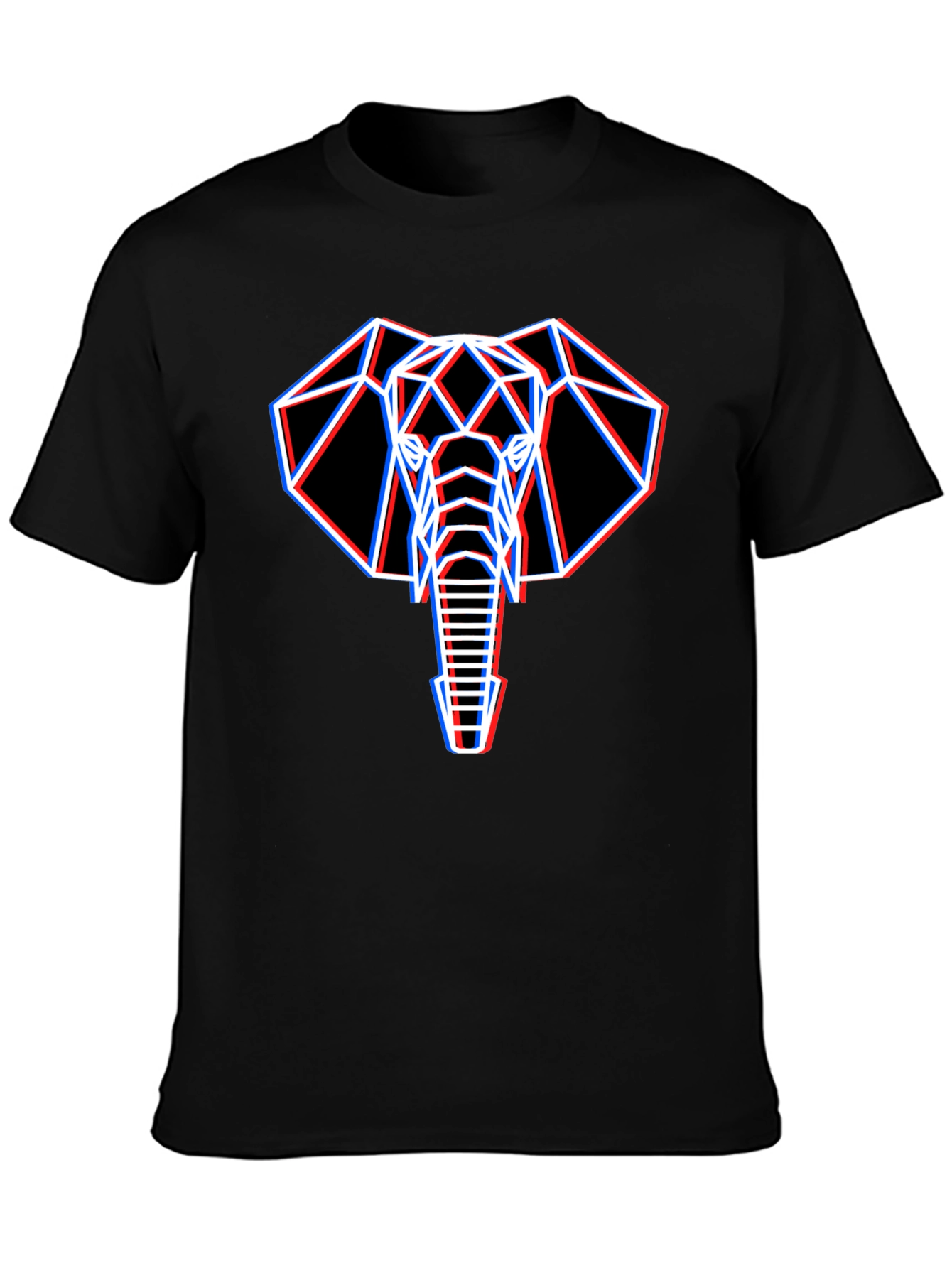Geometric Elephant Graphic T-Shirt
