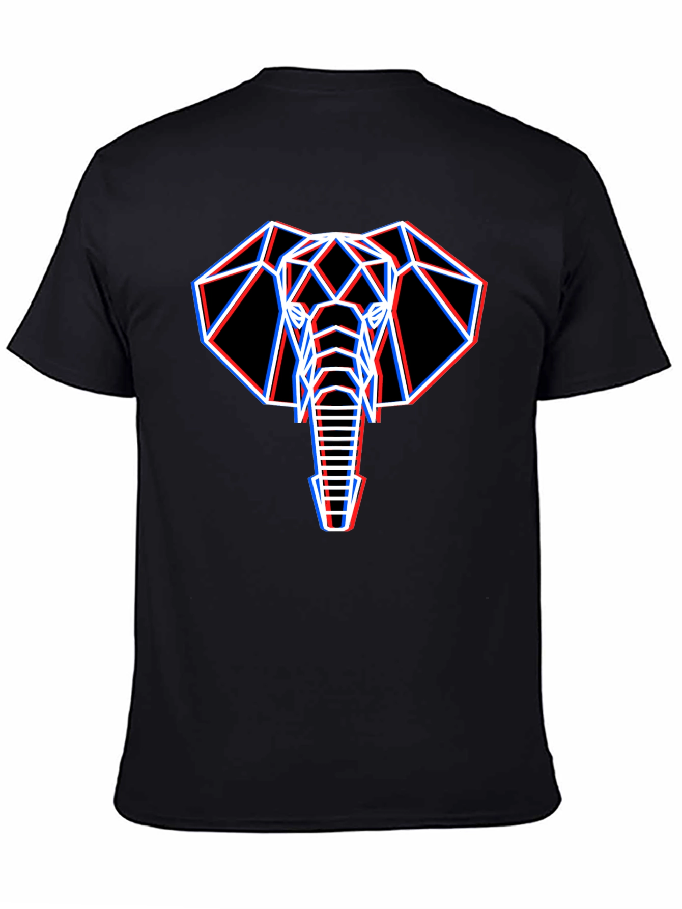 Geometric Elephant Graphic T-Shirt