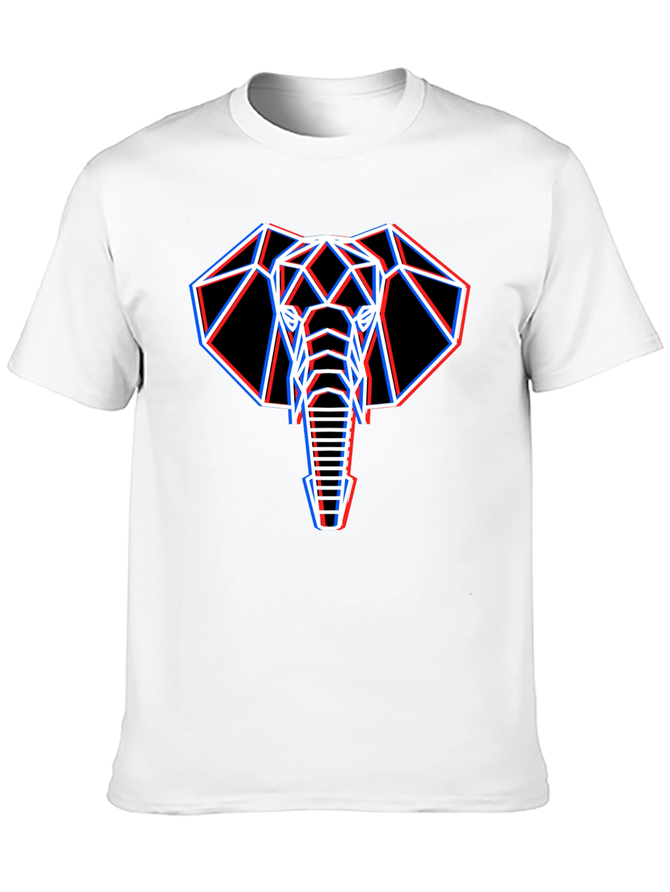 Geometric Elephant Graphic T-Shirt