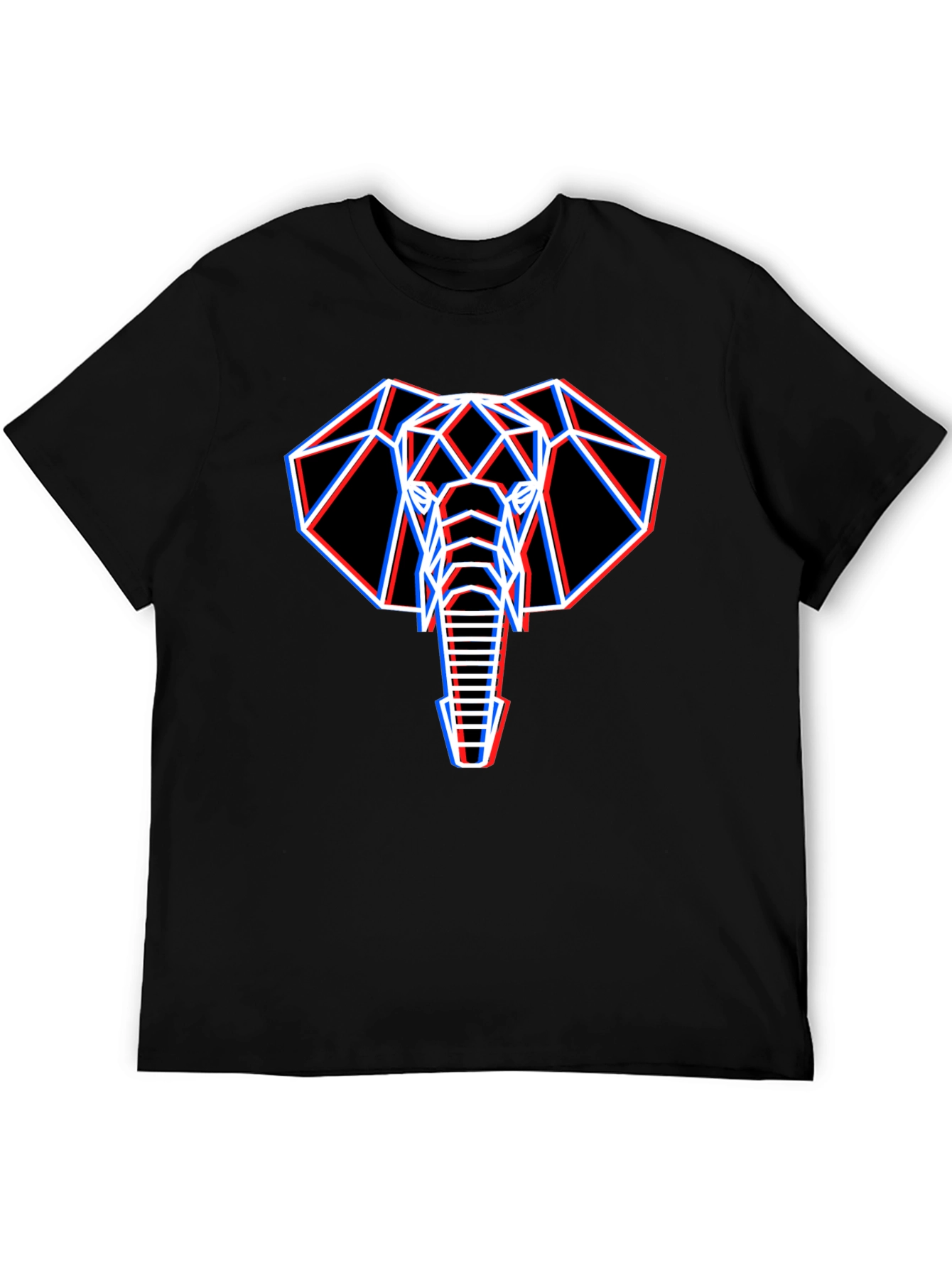 Geometric Elephant Graphic T-Shirt
