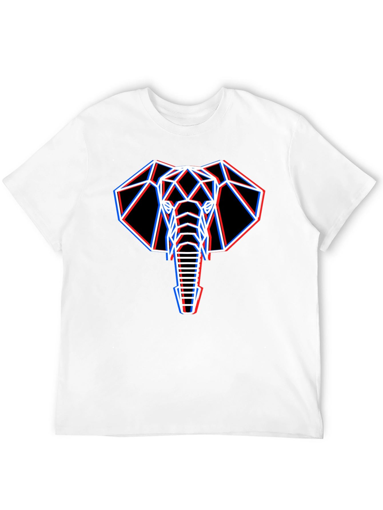 Geometric Elephant Graphic T-Shirt