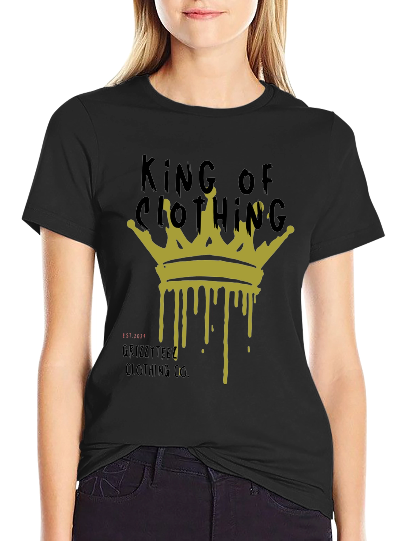 King of Clothing Dripping Crown Graphic Tee