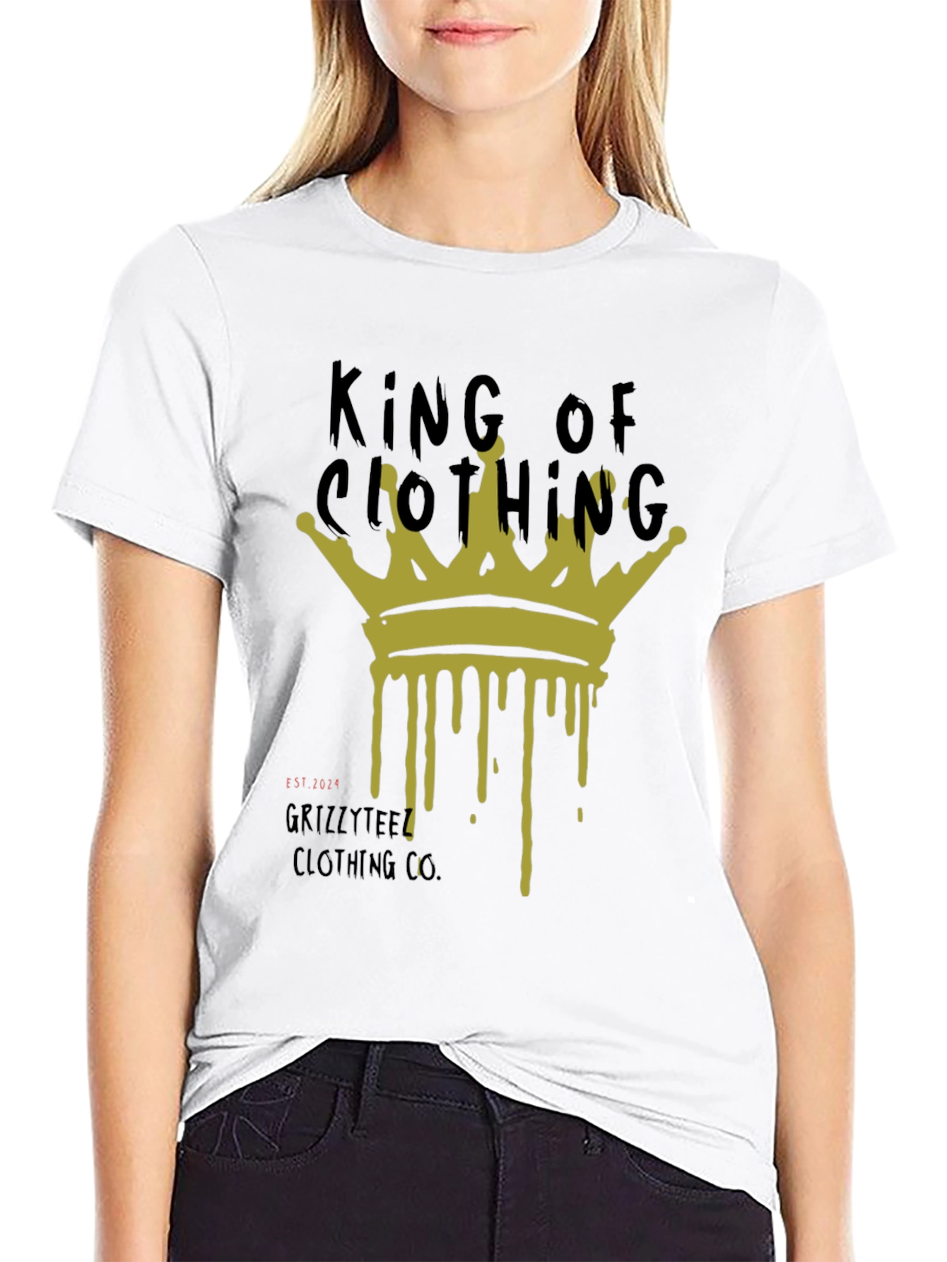 King of Clothing Dripping Crown Graphic Tee