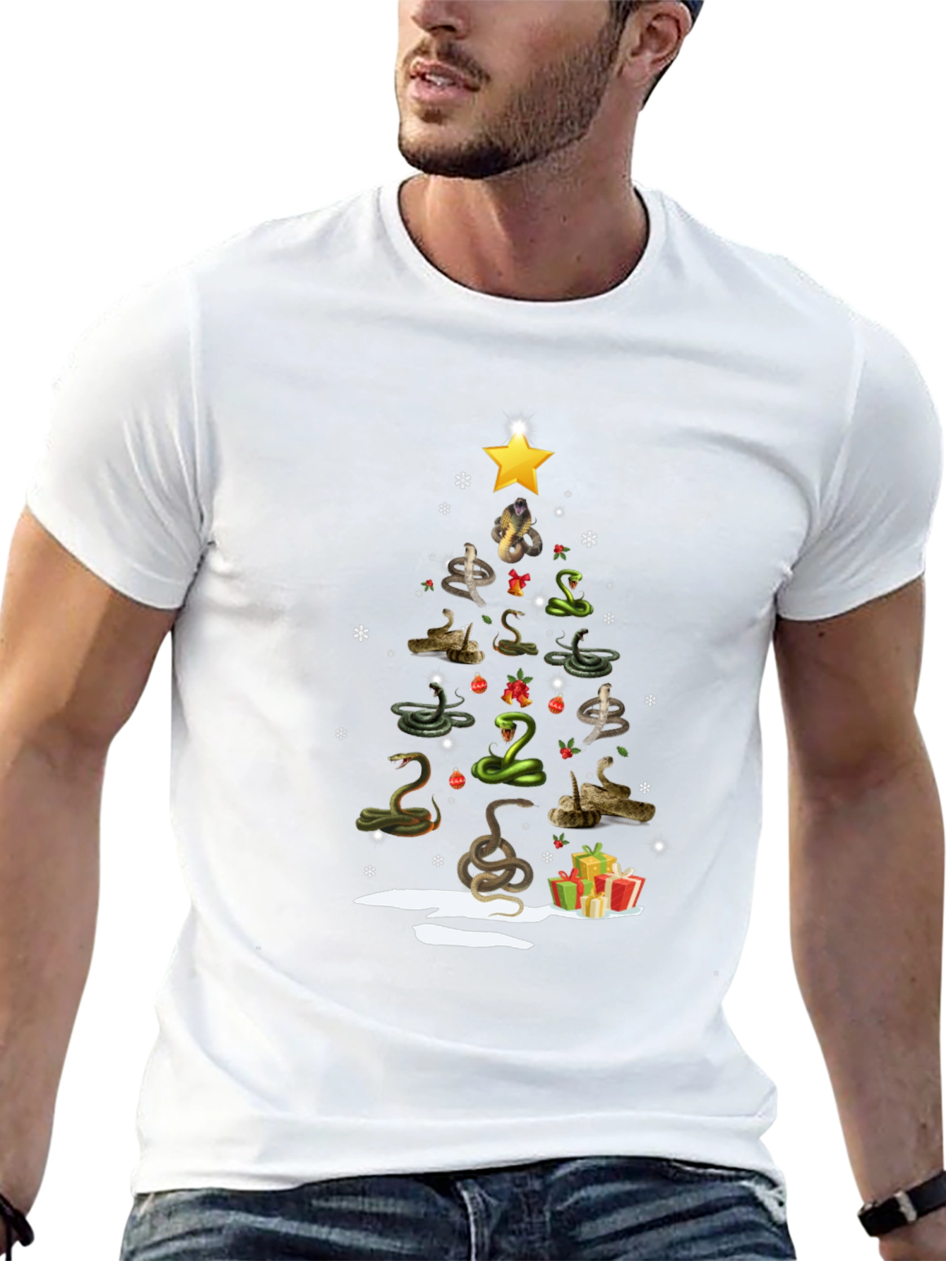 Snake Christmas Tree T-Shirt
