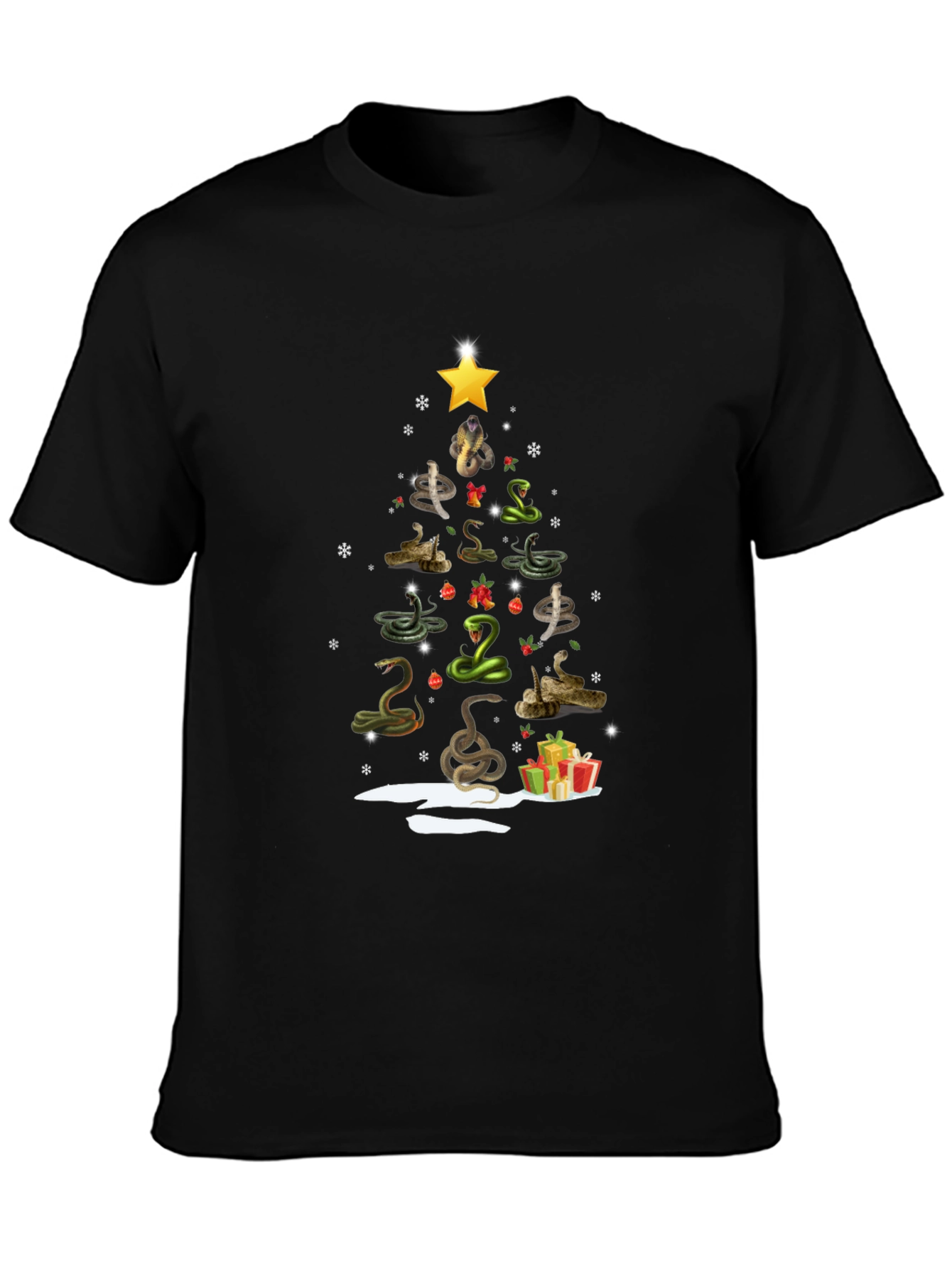 Snake Christmas Tree T-Shirt