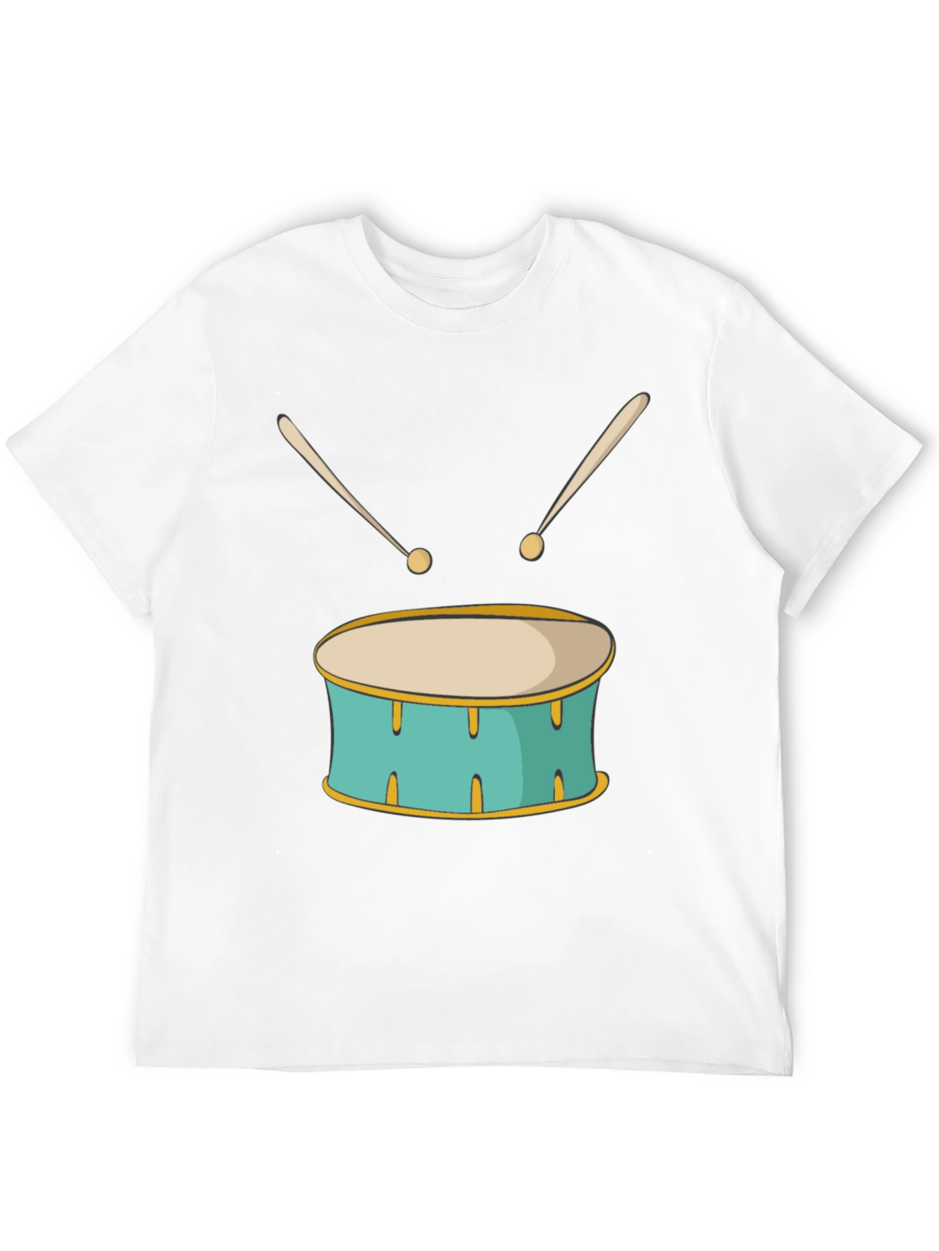 Drum Graphic Black T-Shirt