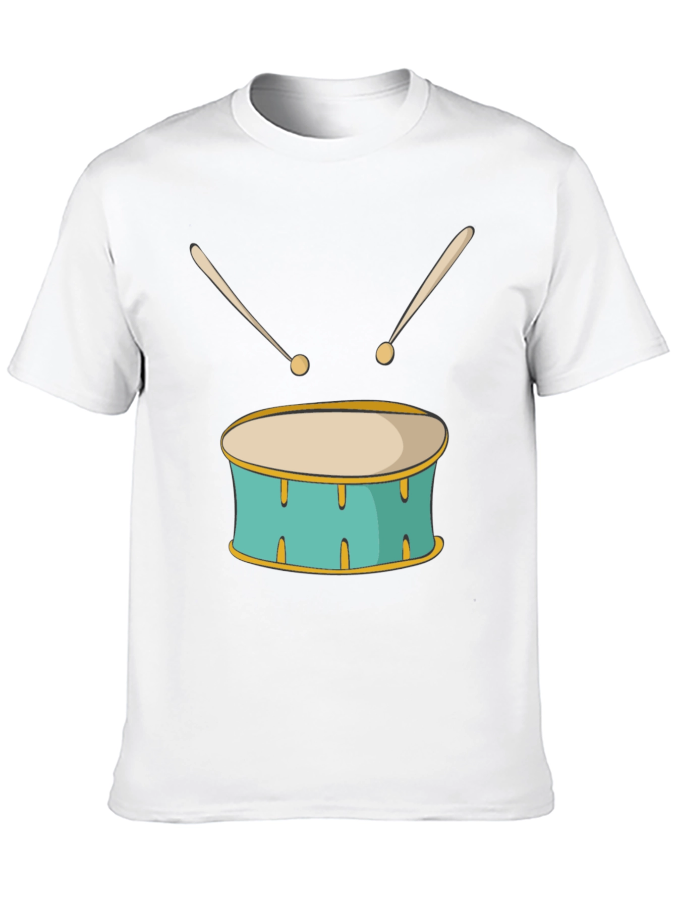 Drum Graphic Black T-Shirt
