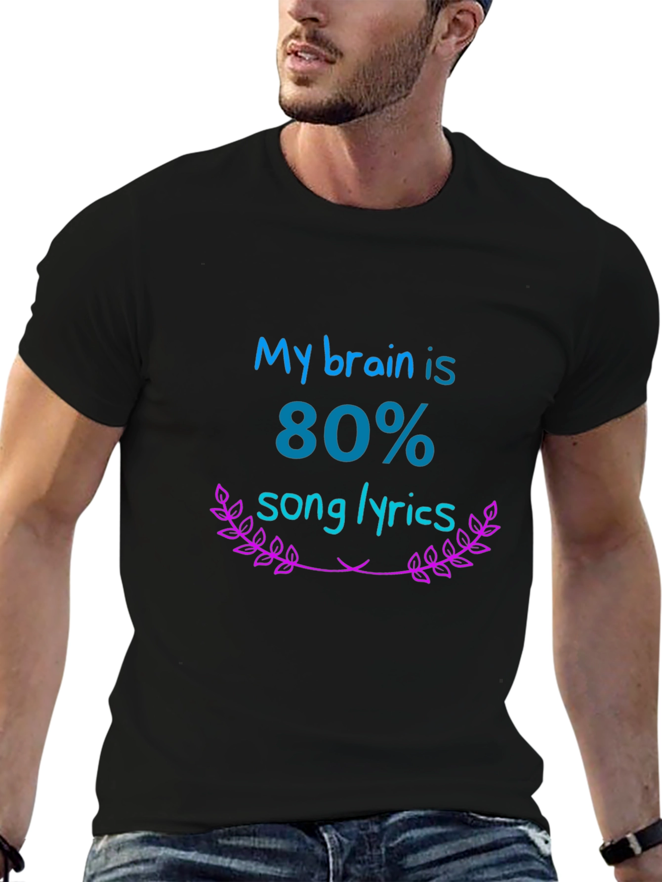 My Brain is 80% Song Lyrics Tee