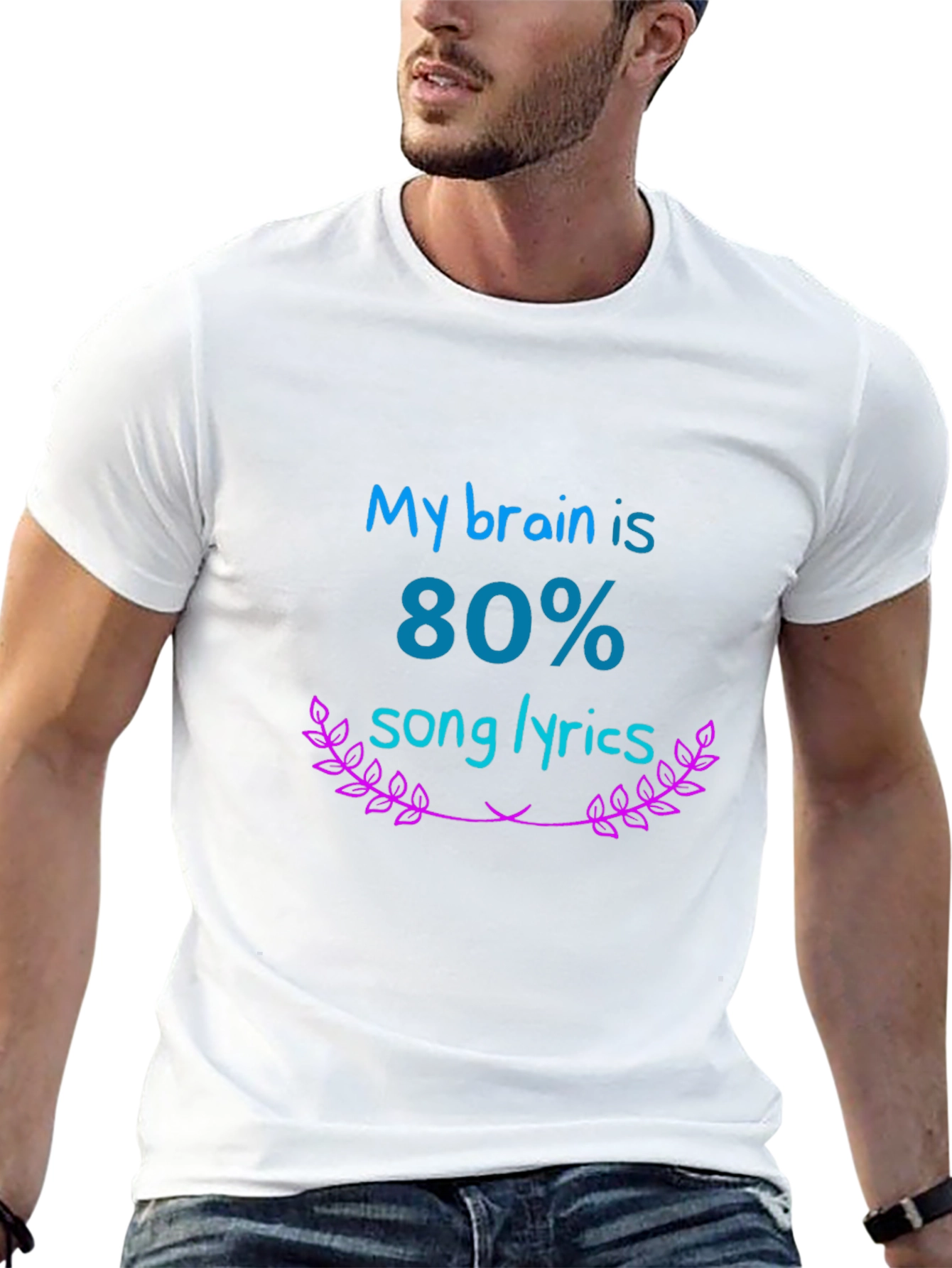 My Brain is 80% Song Lyrics Tee