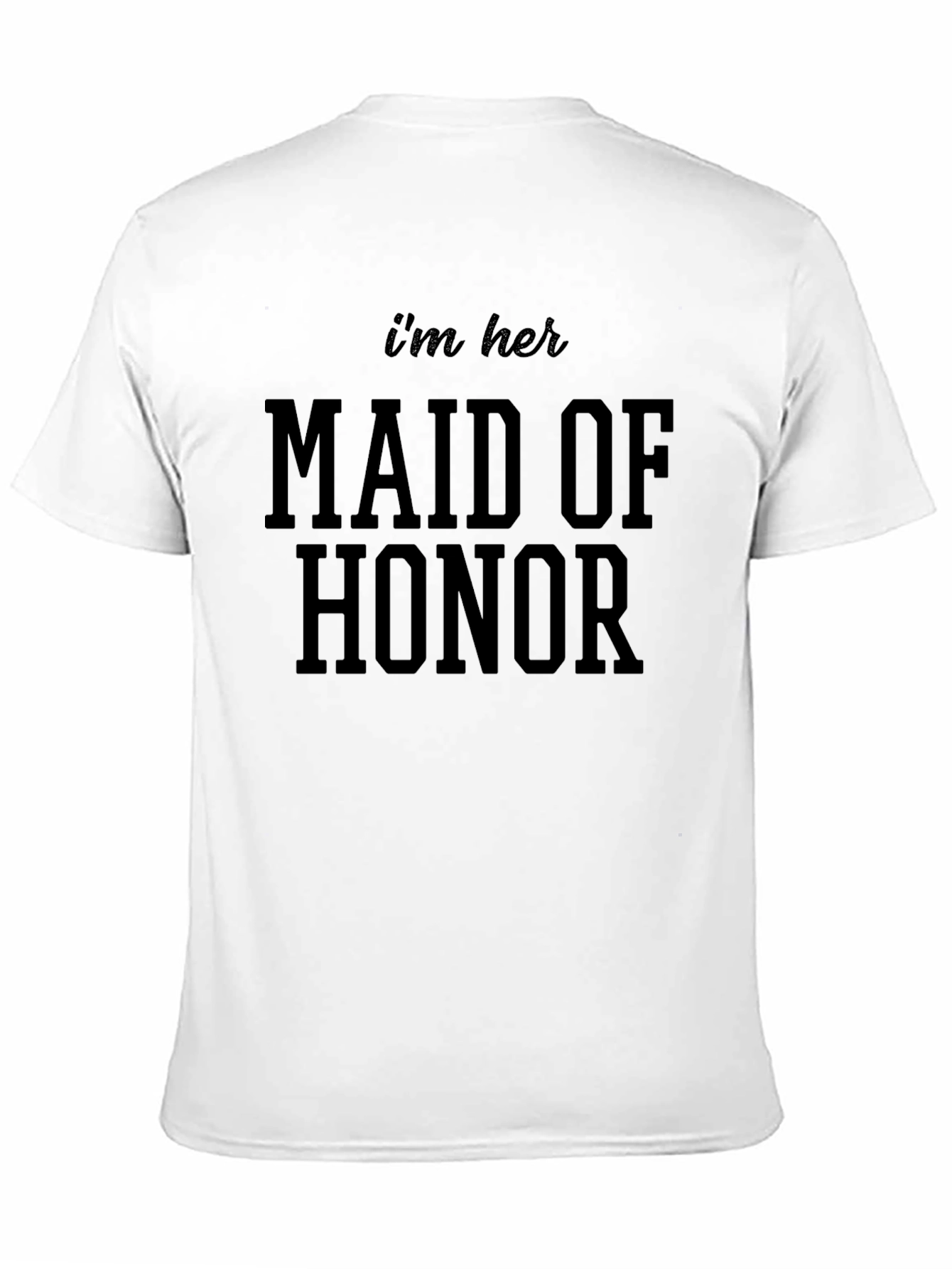 Maid of Honor Wedding T-Shirt