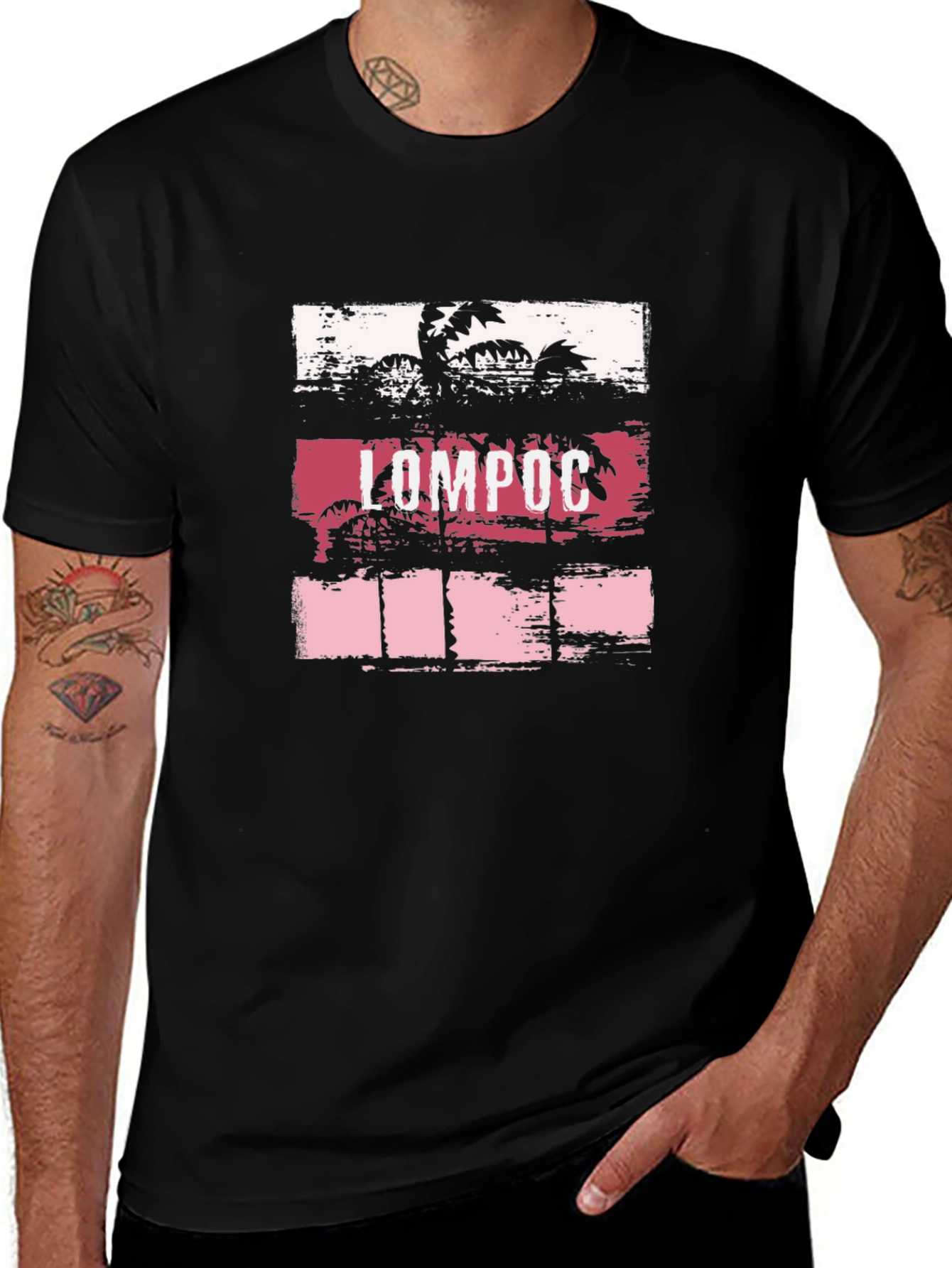 Lompoc Palm Tree Graphic T-Shirt