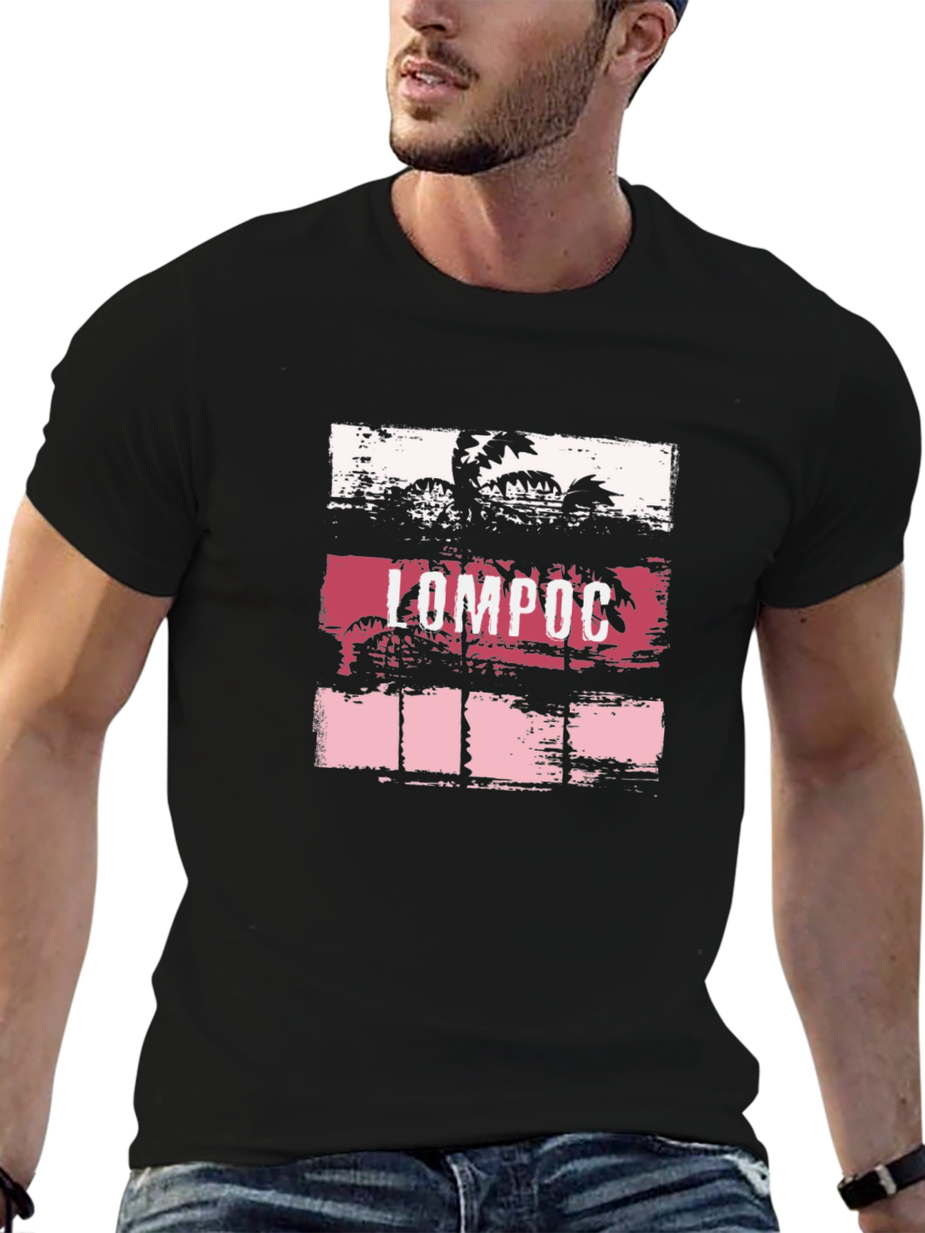 Lompoc Palm Tree Graphic T-Shirt