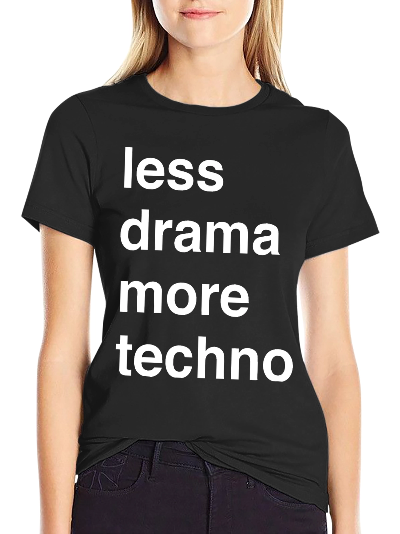 Less Drama More Techno Graphic T-Shirt
