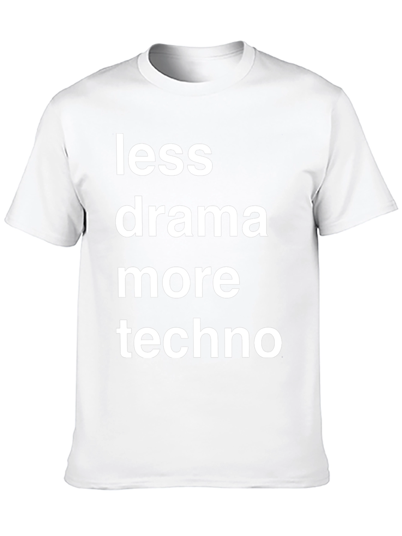 Less Drama More Techno Graphic T-Shirt