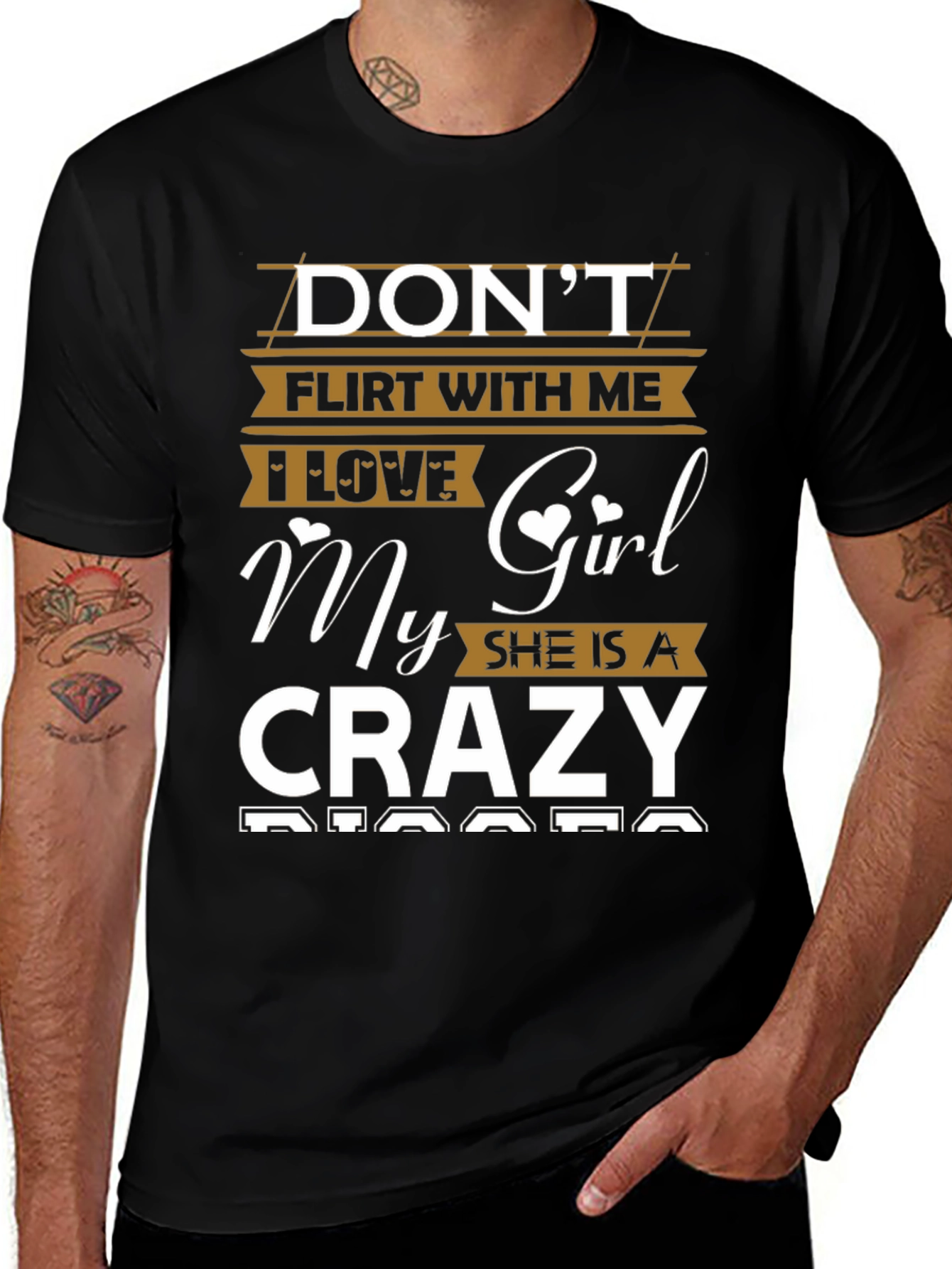 Dont Flirt With Me Crazy Girl T-Shirt