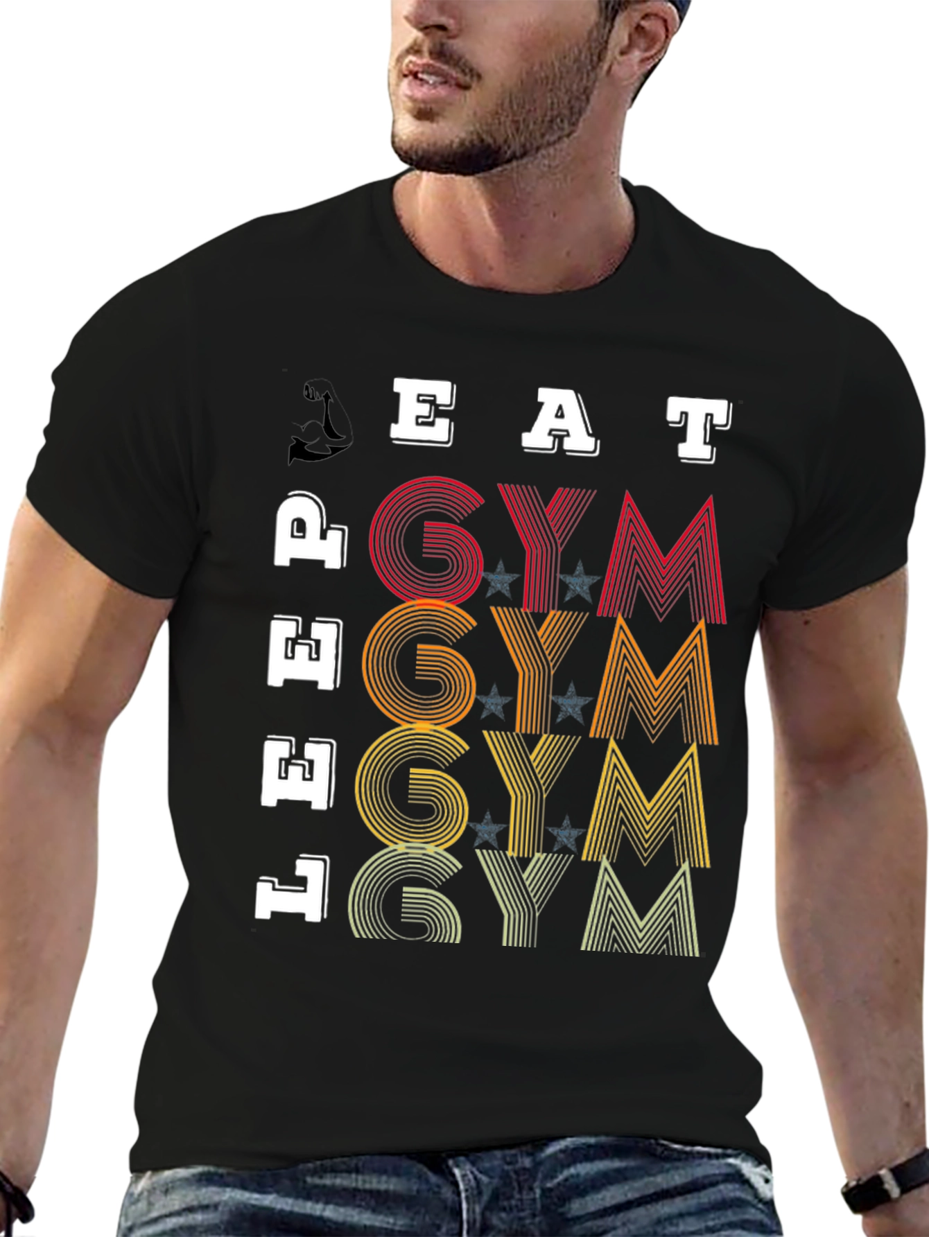 Eat Lift Gym T-Shirt - Fitness Motivation Tee