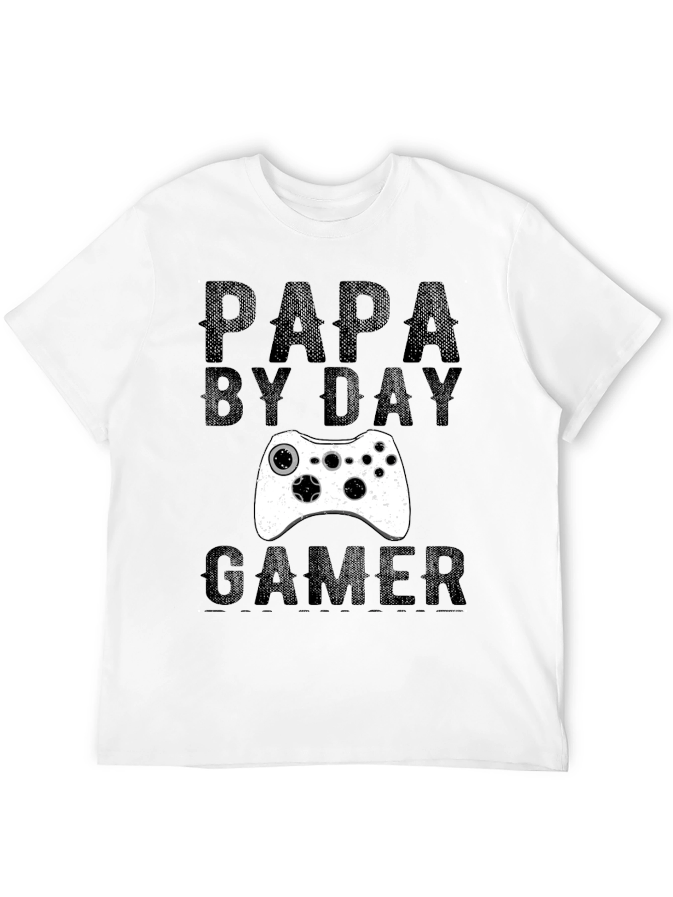 Papa By Day Gamer T-Shirt - Black Graphic Tee