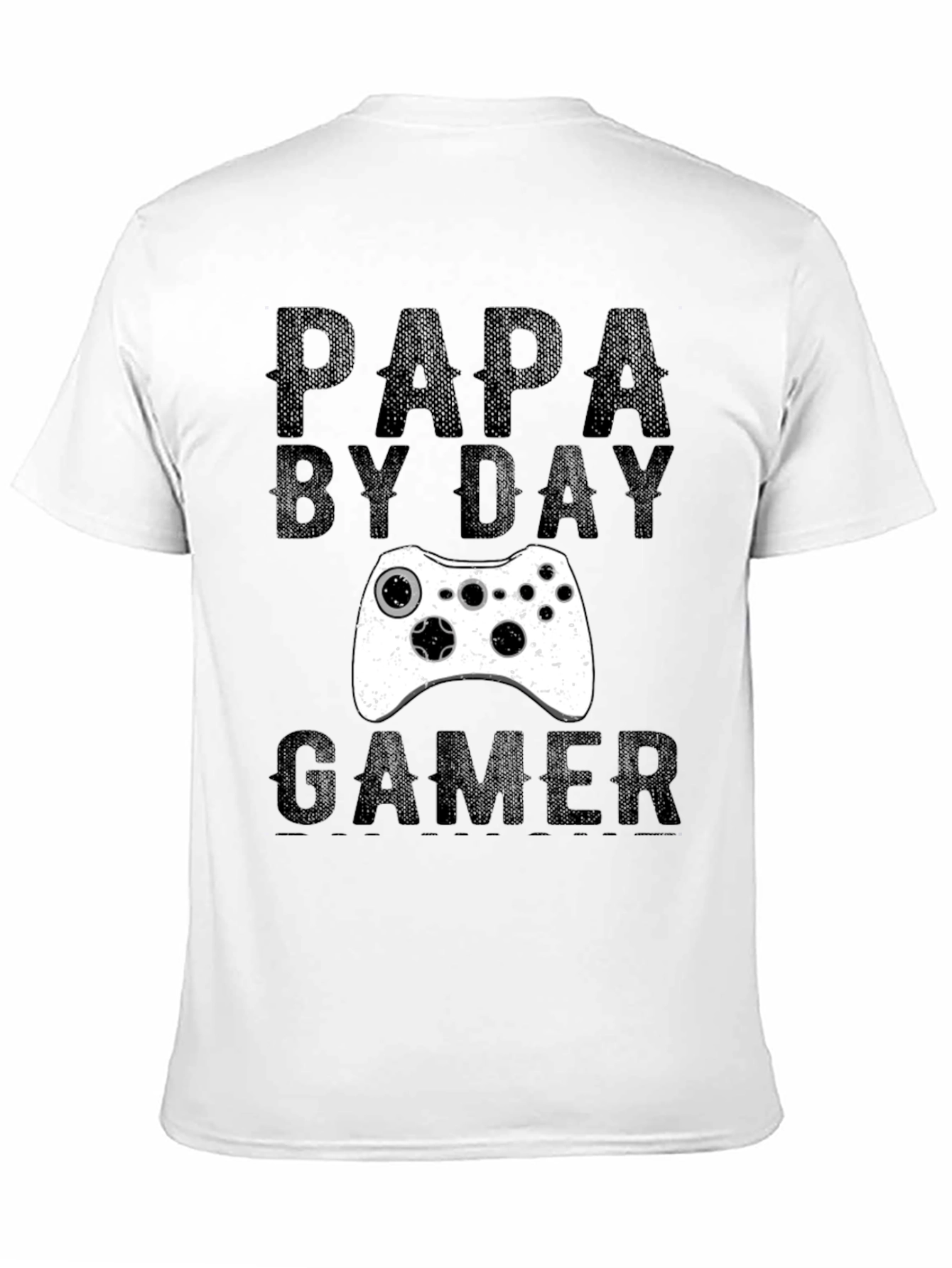 Papa By Day Gamer T-Shirt - Black Graphic Tee