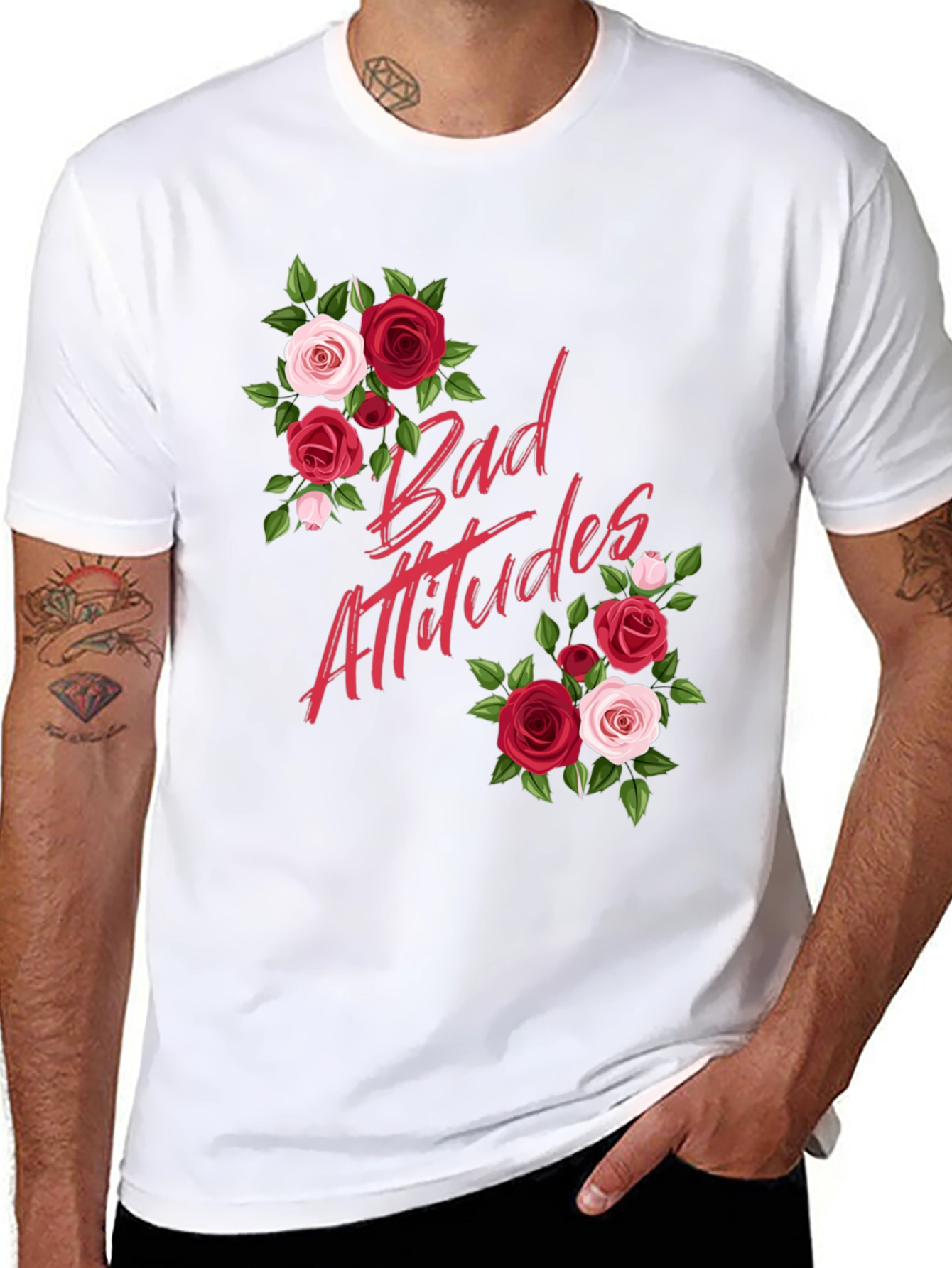 Bad Attitudes Floral Graphic Tee