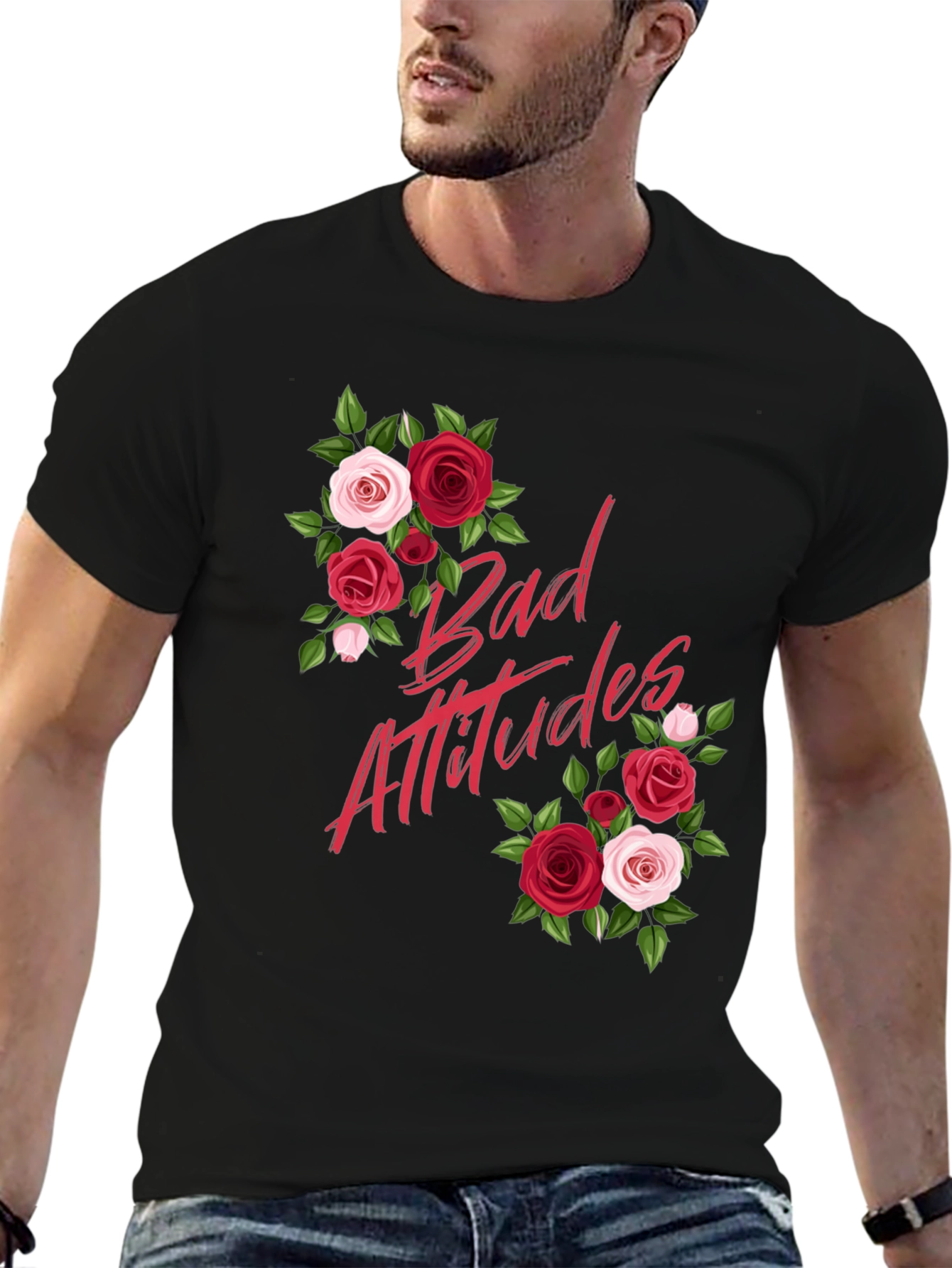 Bad Attitudes Floral Graphic Tee