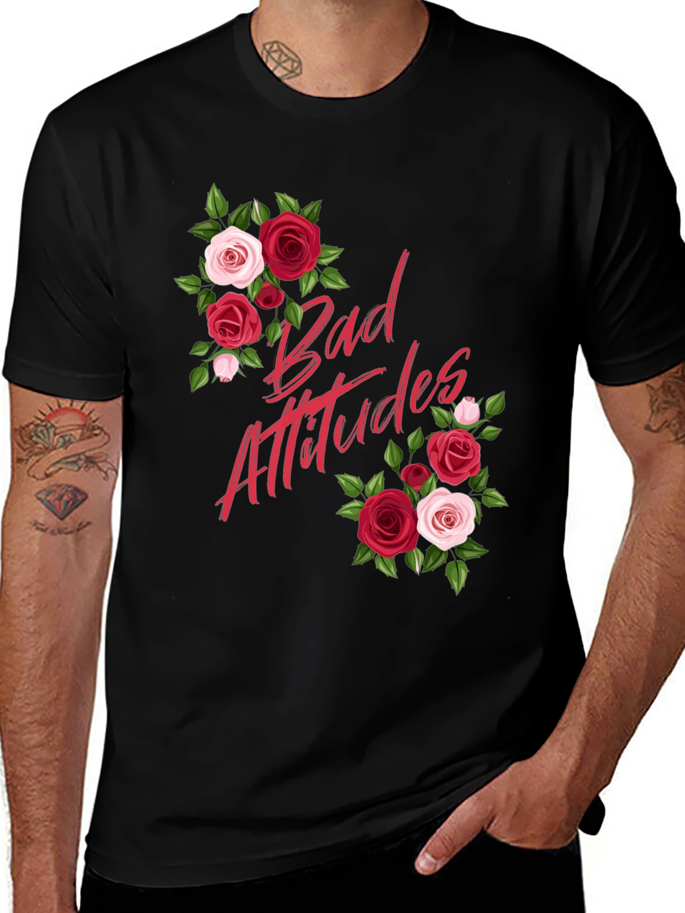 Bad Attitudes Floral Graphic Tee