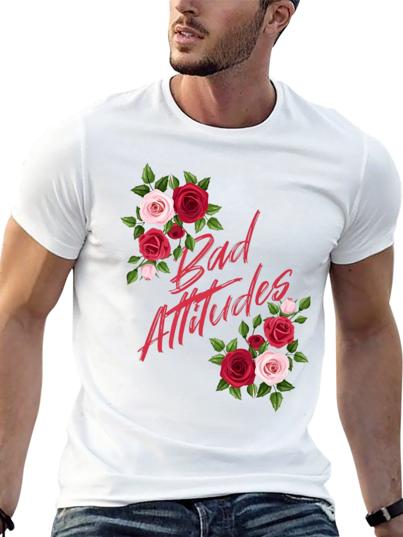Bad Attitudes Floral Graphic Tee