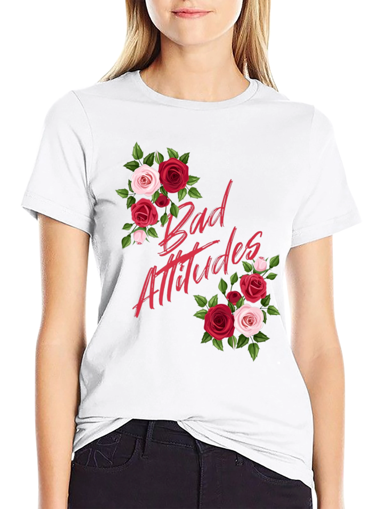Bad Attitudes Floral Graphic Tee