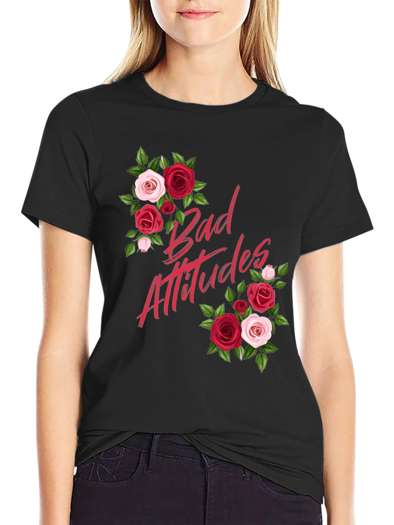 Bad Attitudes Floral Graphic Tee