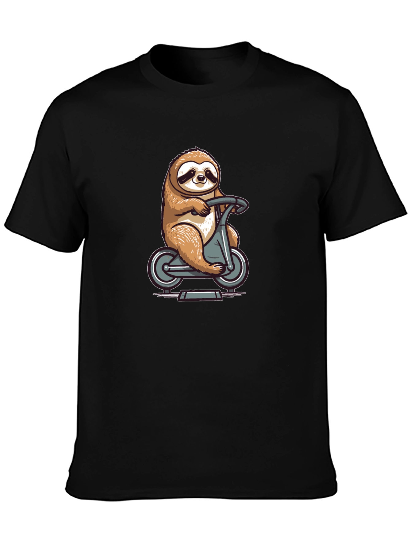 Sloth on Scooter Graphic Tee - Unisex Casual Shirt