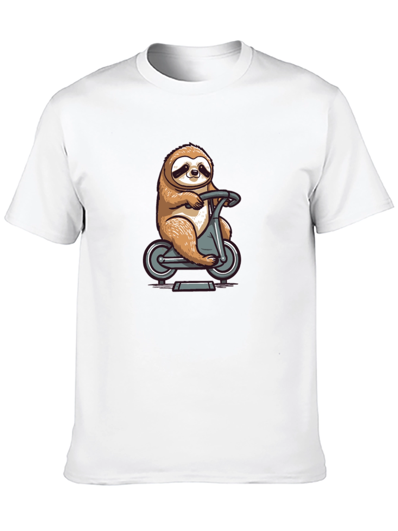Sloth on Scooter Graphic Tee - Unisex Casual Shirt