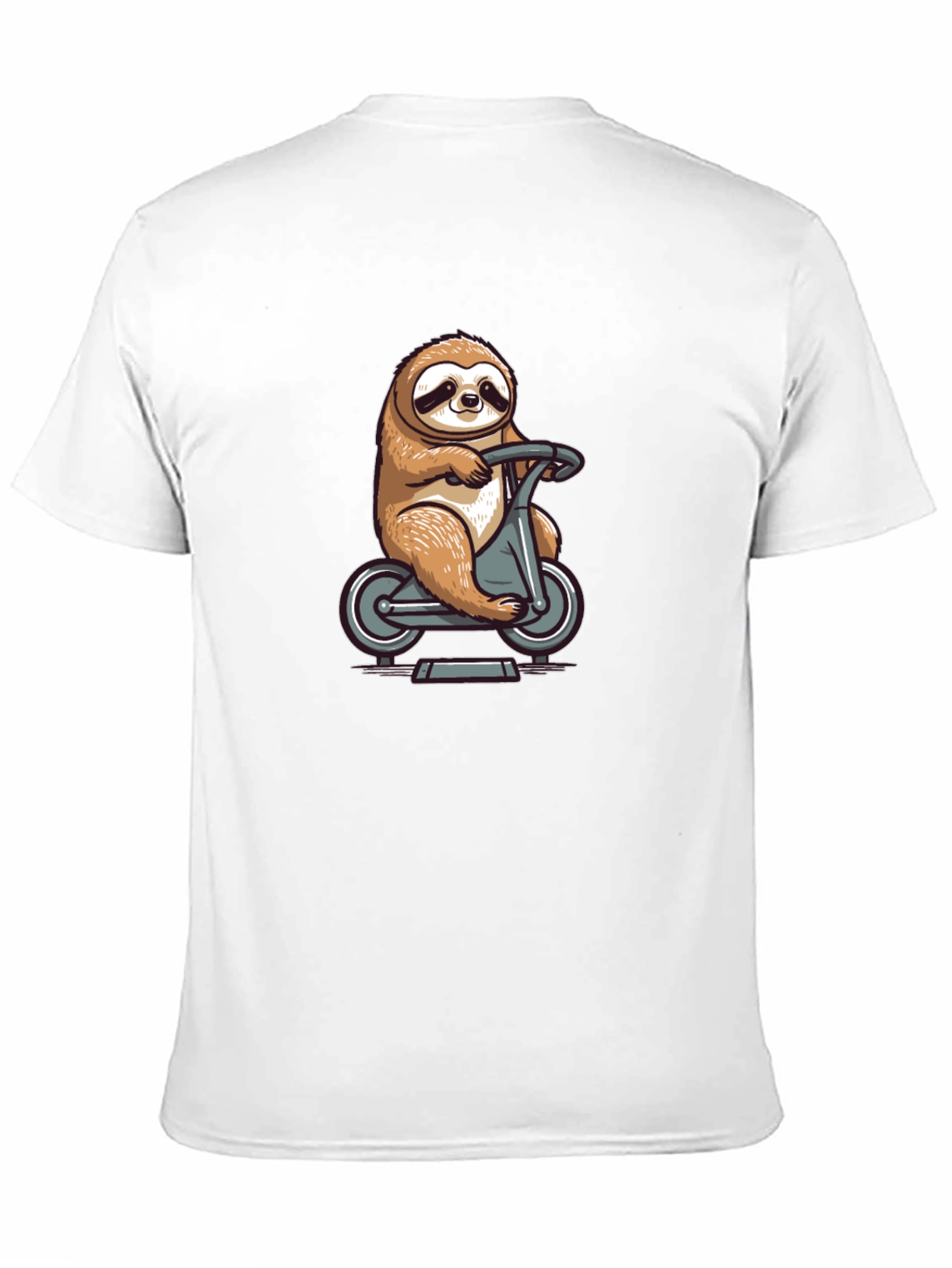 Sloth on Scooter Graphic Tee - Unisex Casual Shirt