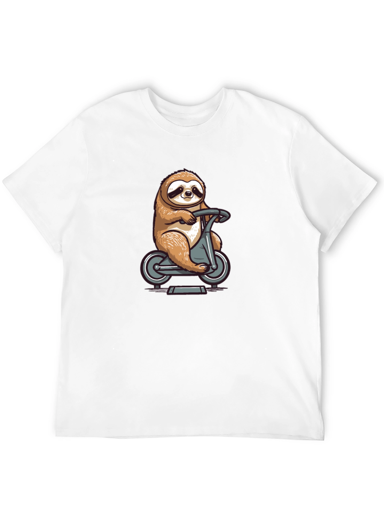 Sloth on Scooter Graphic Tee - Unisex Casual Shirt