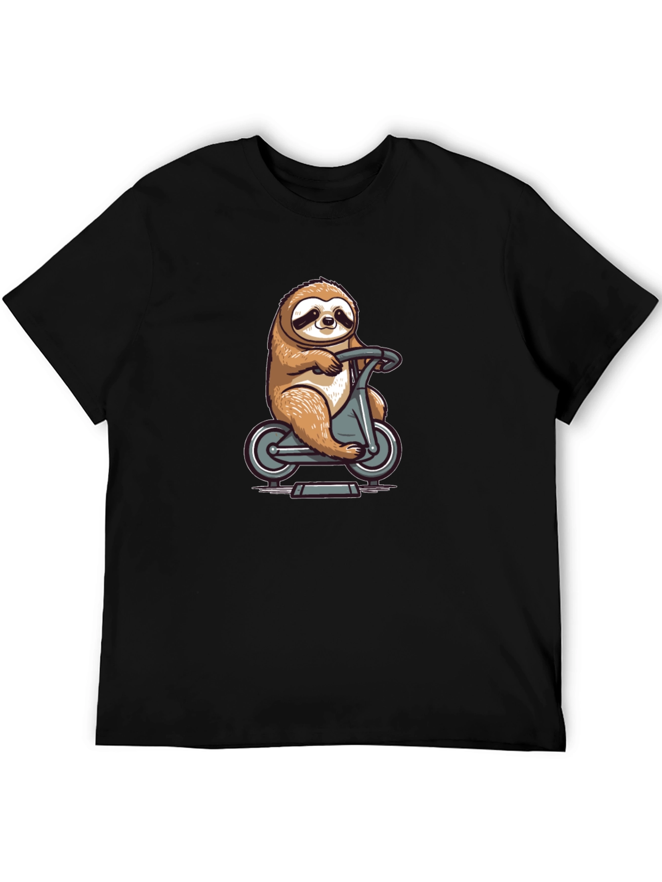 Sloth on Scooter Graphic Tee - Unisex Casual Shirt