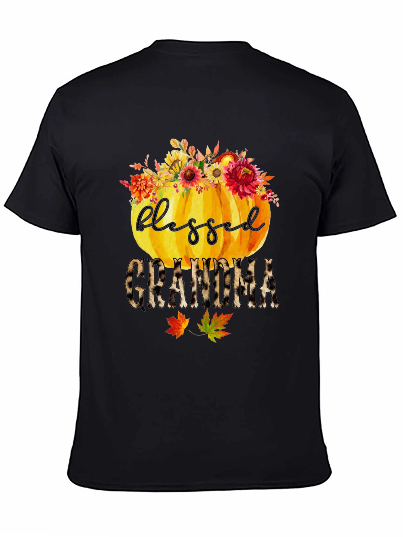 Blessed Grandma Pumpkin T-Shirt - Fall Apparel