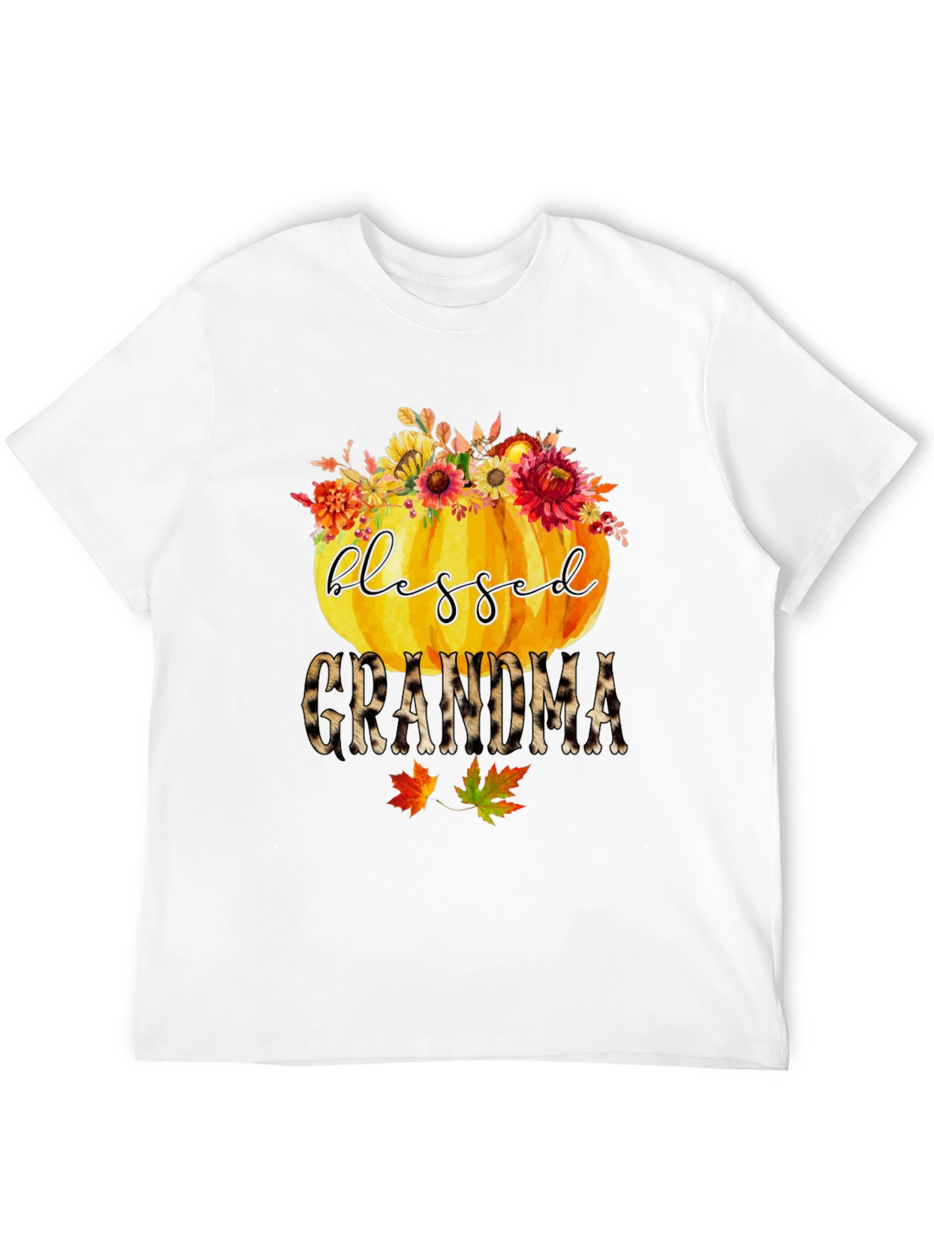 Blessed Grandma Pumpkin T-Shirt - Fall Apparel