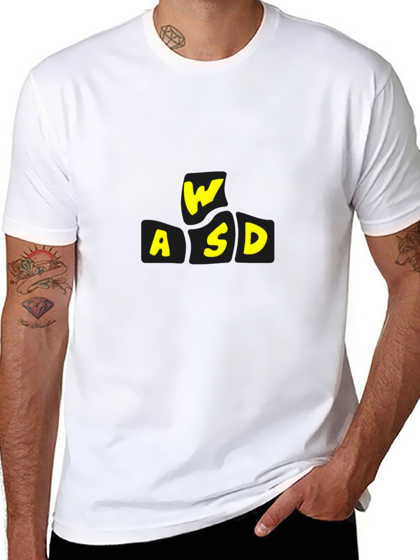 WASD Gaming T-Shirt - Black Short Sleeve