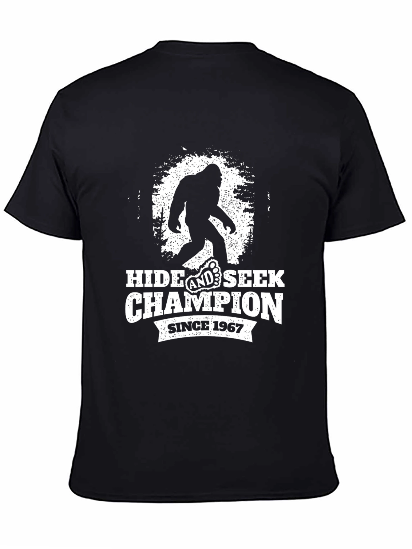Hide and Seek Champion T-Shirt - Bigfoot Design