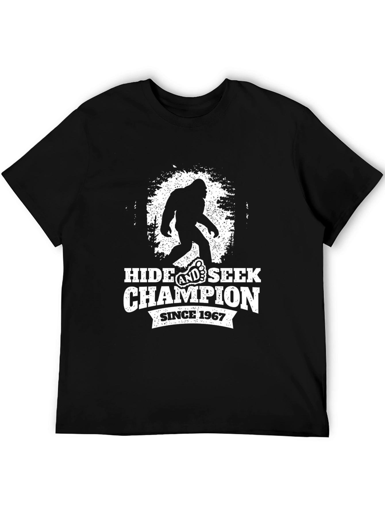 Hide and Seek Champion T-Shirt - Bigfoot Design