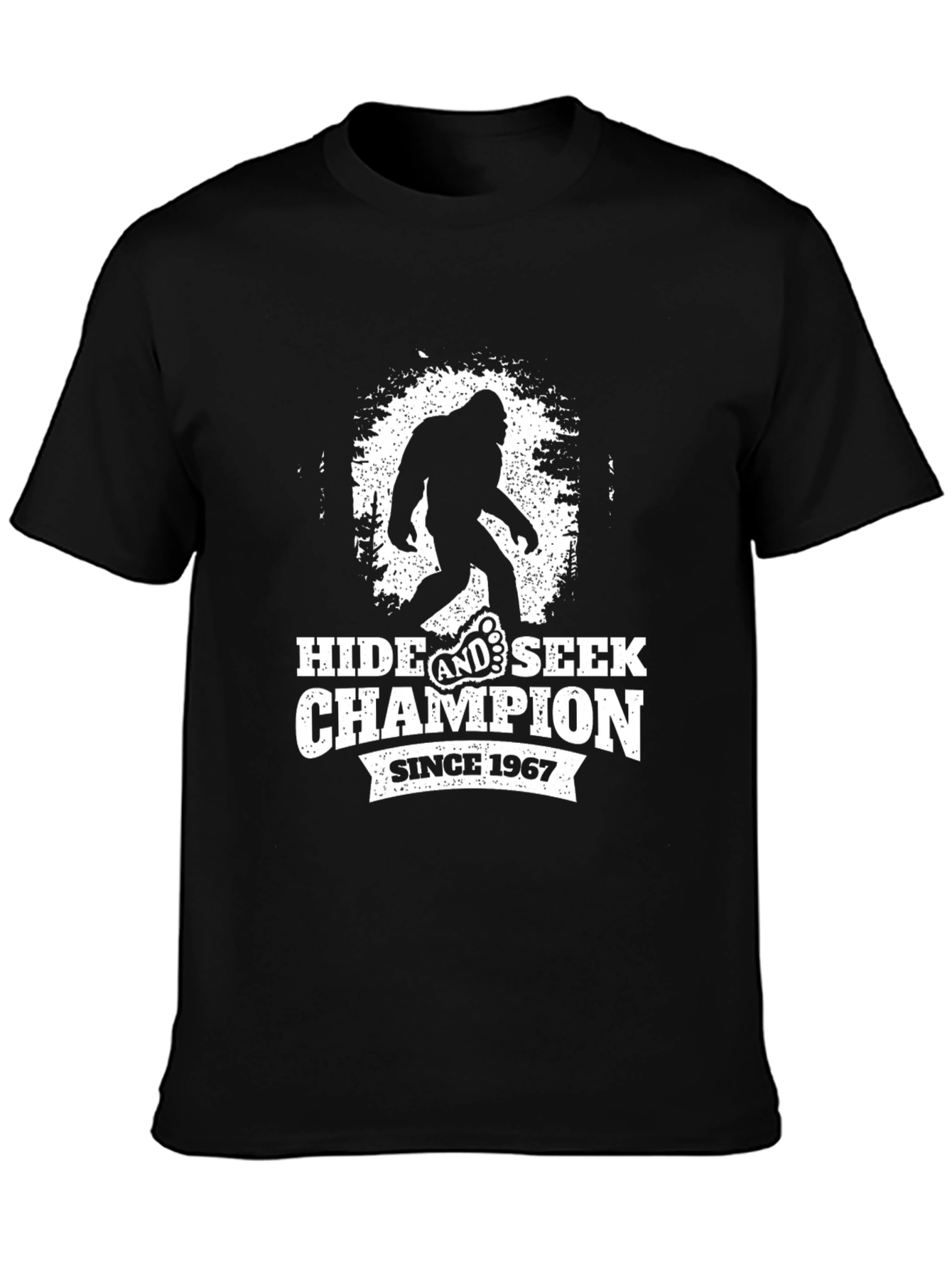 Hide and Seek Champion T-Shirt - Bigfoot Design