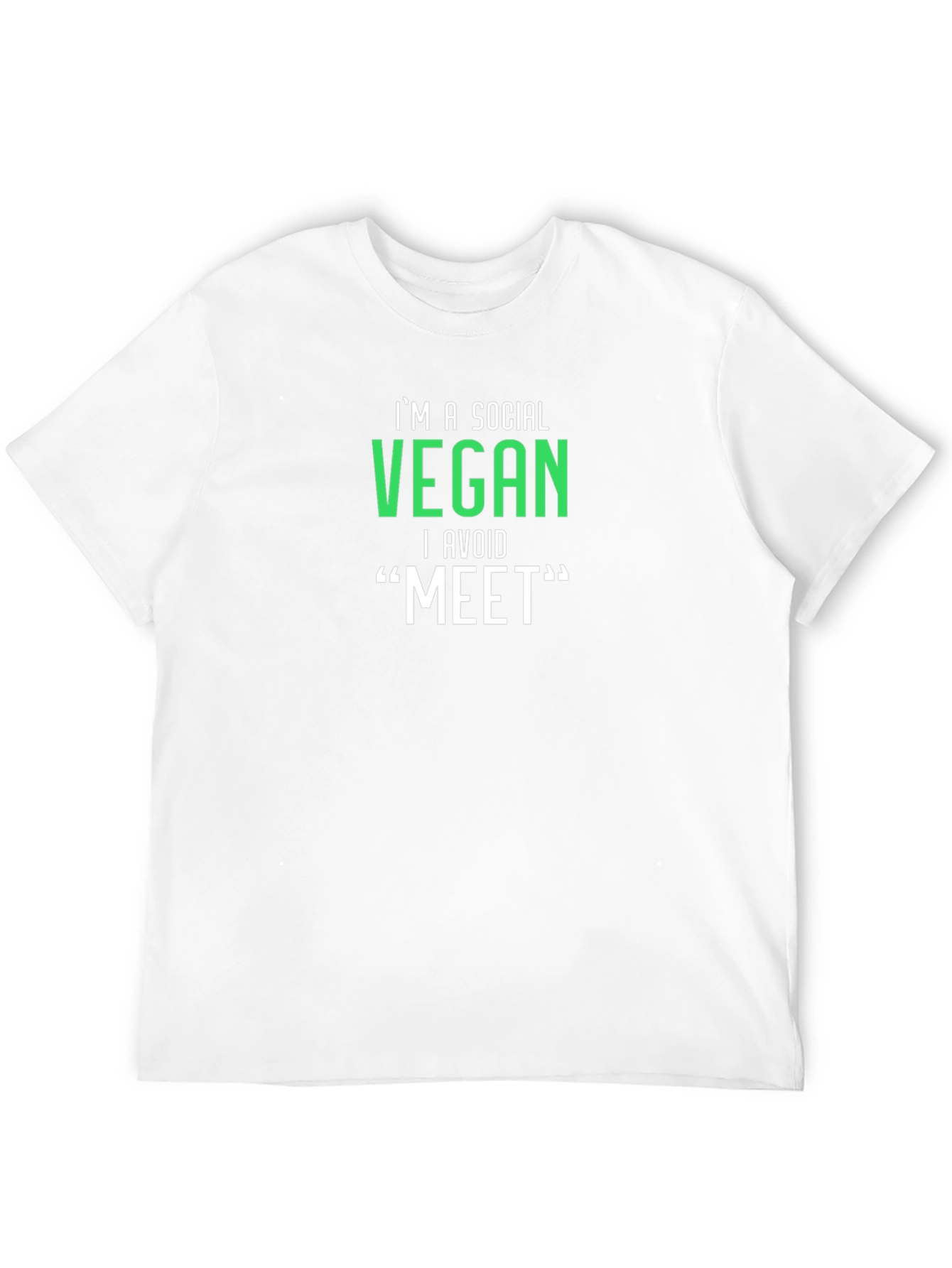 Social Vegan Graphic Tee - Avoid Meat