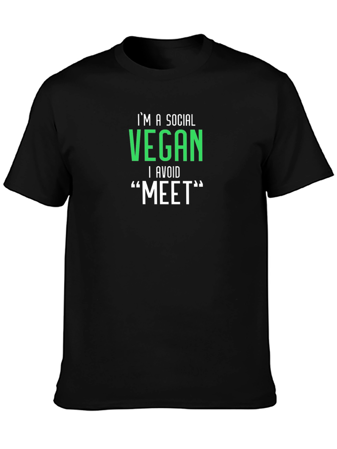 Social Vegan Graphic Tee - Avoid Meat