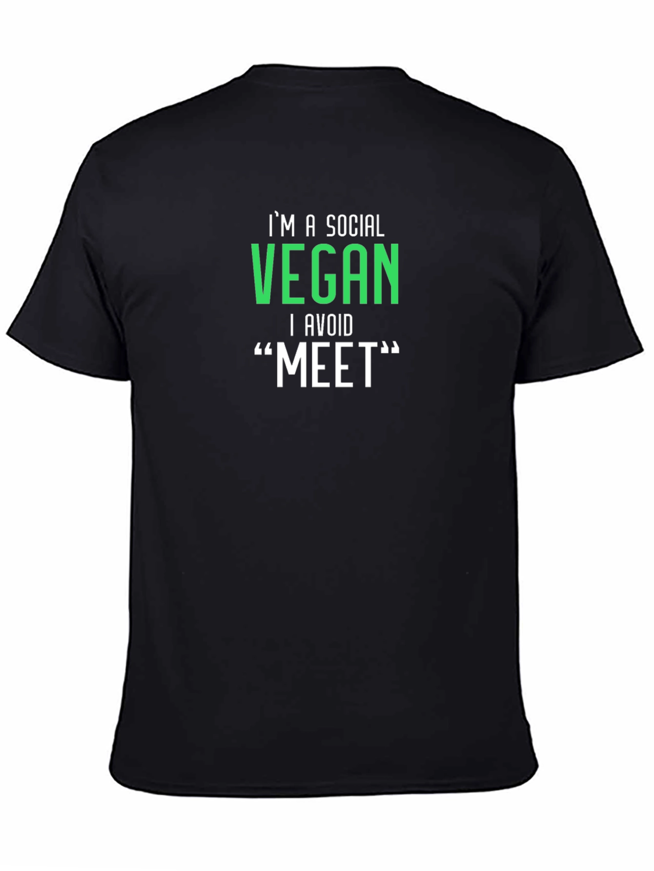 Social Vegan Graphic Tee - Avoid Meat