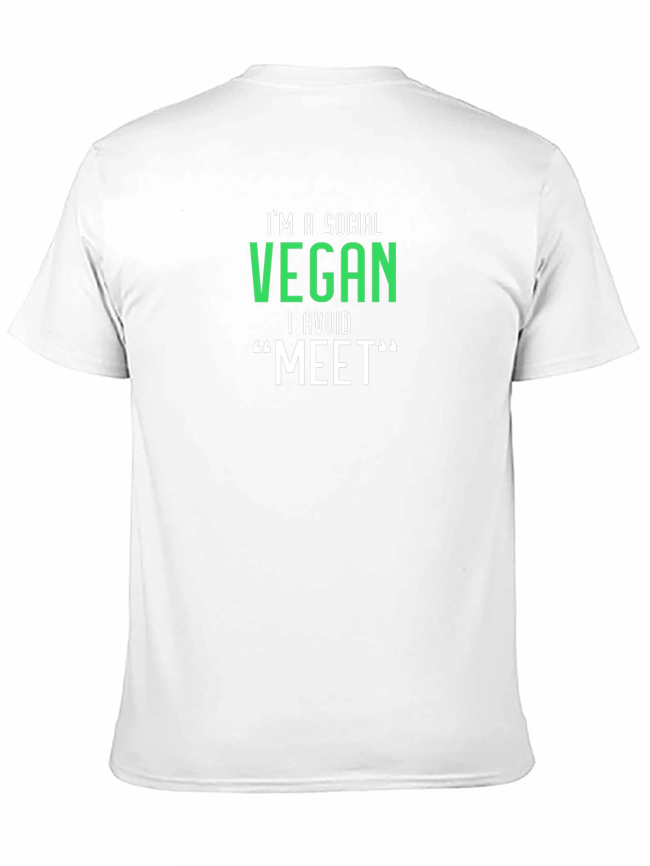 Social Vegan Graphic Tee - Avoid Meat