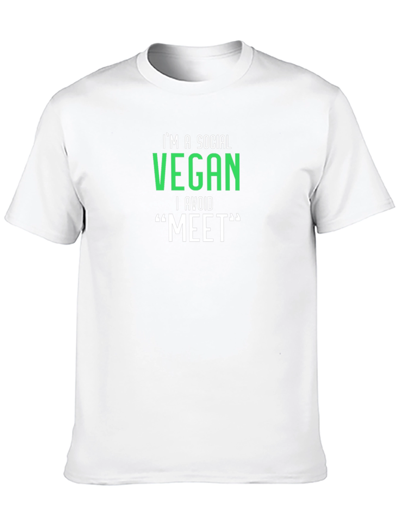 Social Vegan Graphic Tee - Avoid Meat